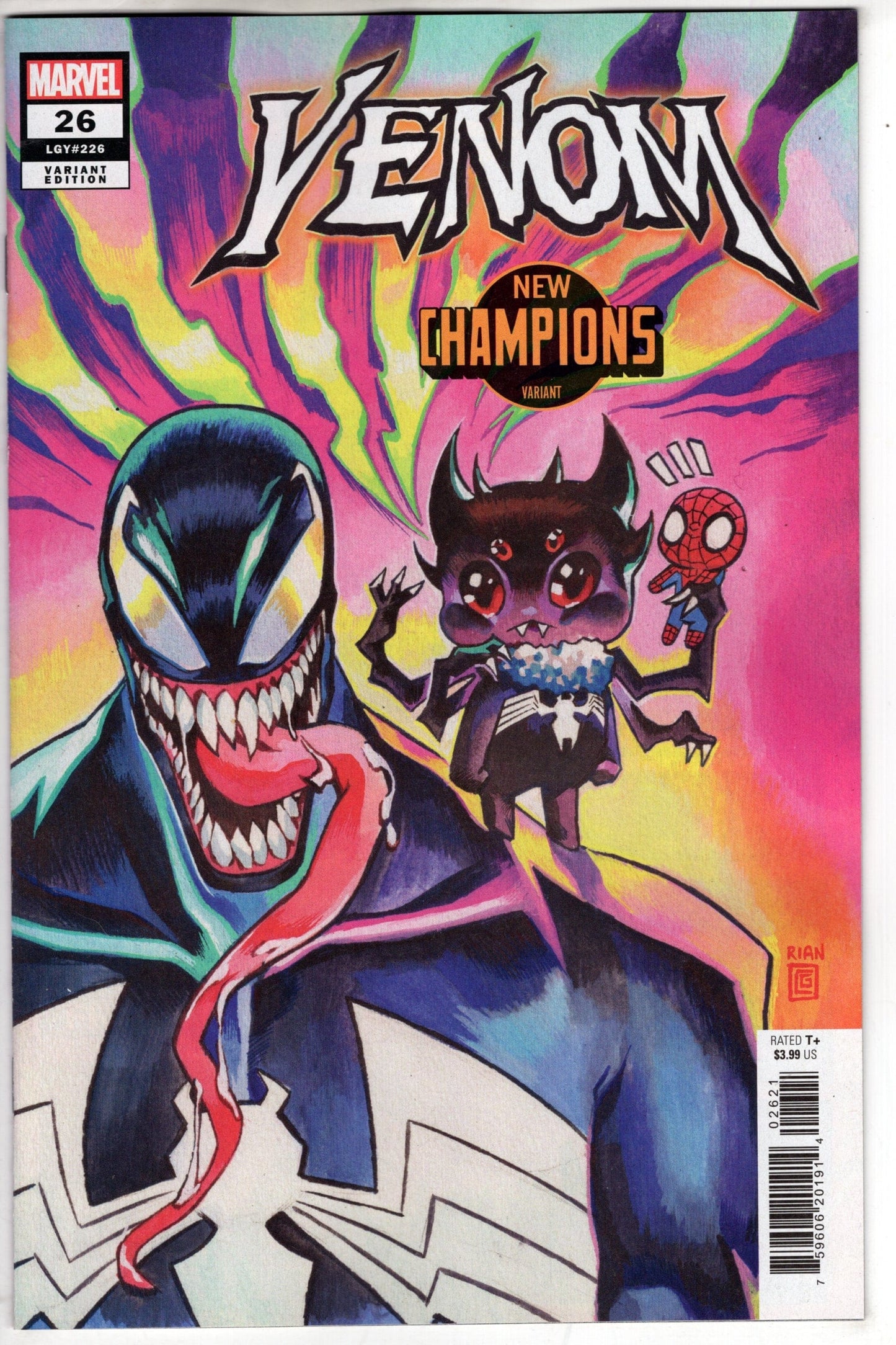 MARVEL PRH COMIC BOOK VENOM #26 RIAN GONZALES NEW CHAMPIONS VAR
