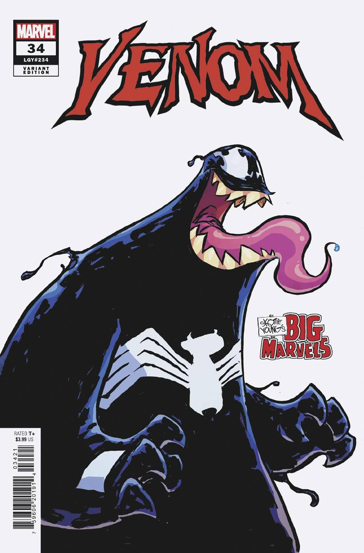 MARVEL PRH COMIC BOOK VENOM #34 SKOTTIE YOUNG BIG MARVEL VAR