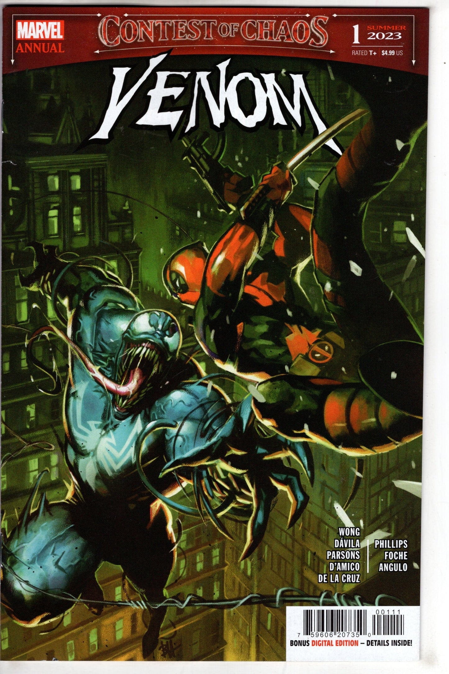 MARVEL PRH COMIC BOOK VENOM ANNUAL #1