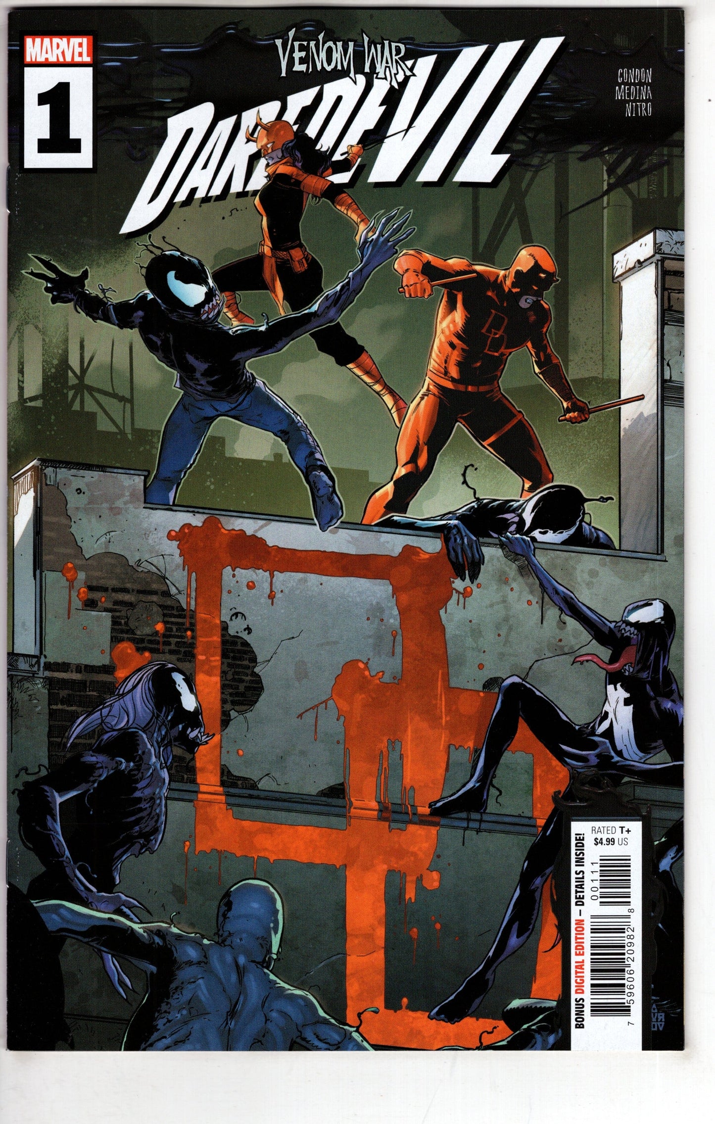 MARVEL PRH COMIC BOOK VENOM WAR DAREDEVIL #1