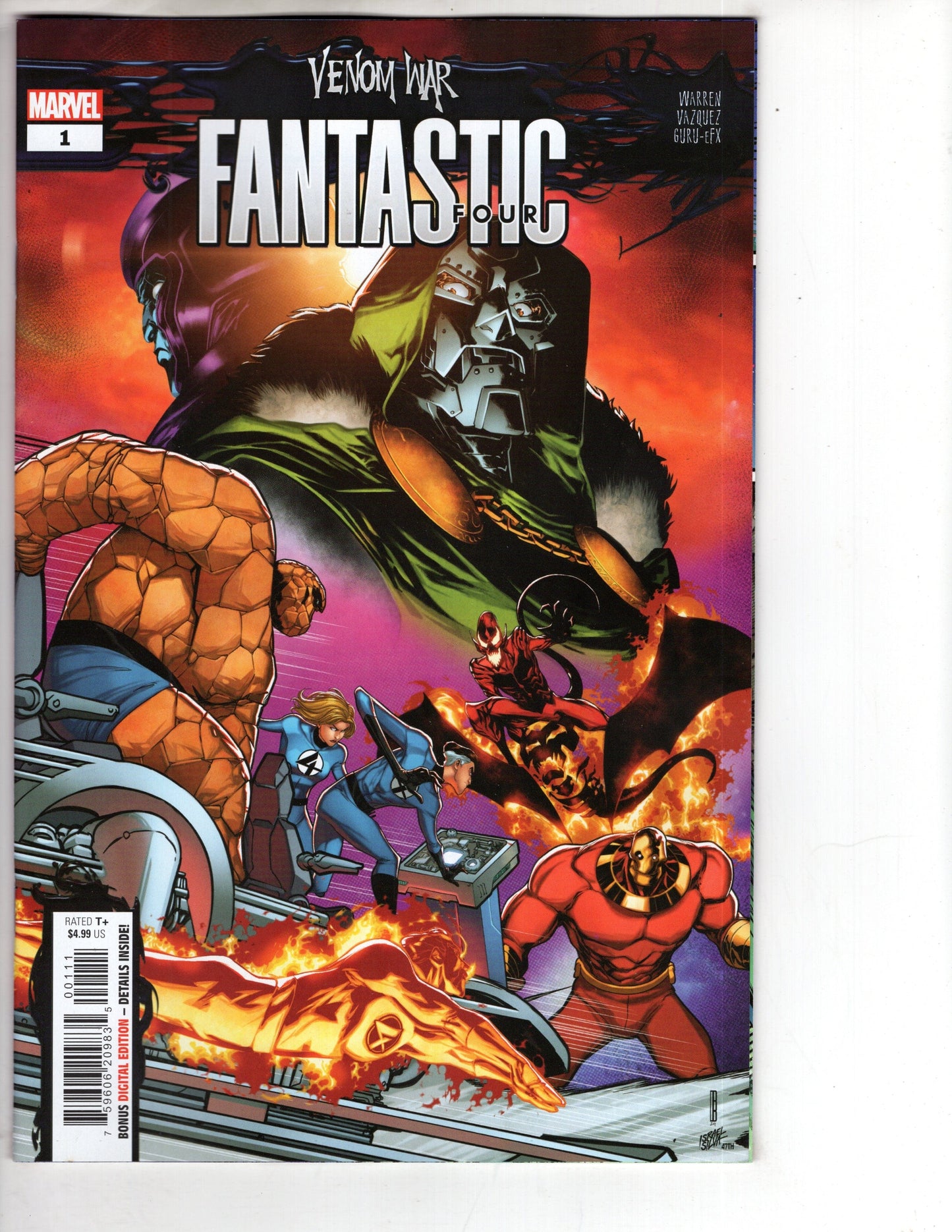 MARVEL PRH COMIC BOOK VENOM WAR FANTASTIC FOUR #1