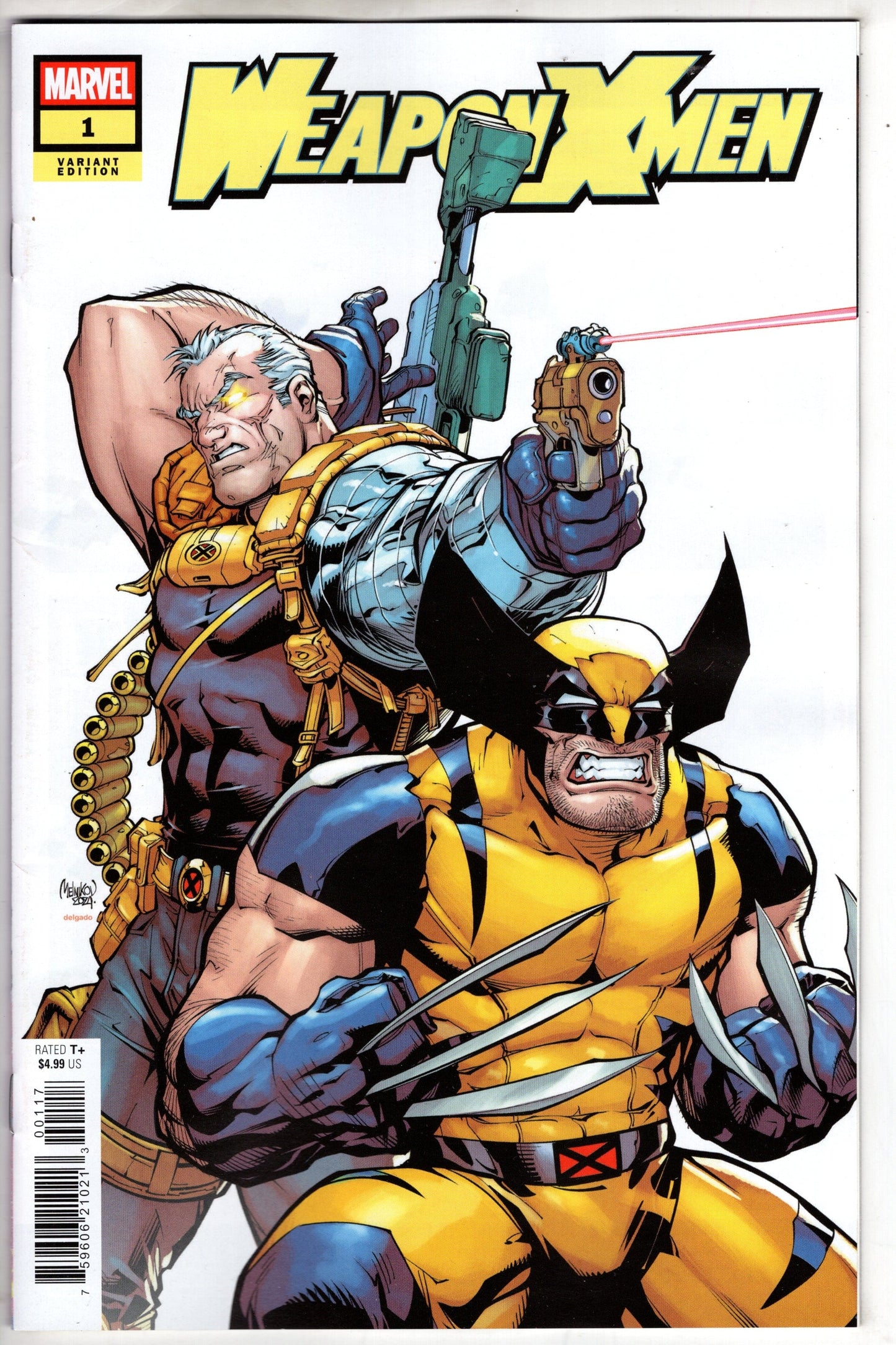 MARVEL PRH COMIC BOOK WEAPON X-MEN #1 1IN 25 COPY INCV GLEB MELNIKOV VAR