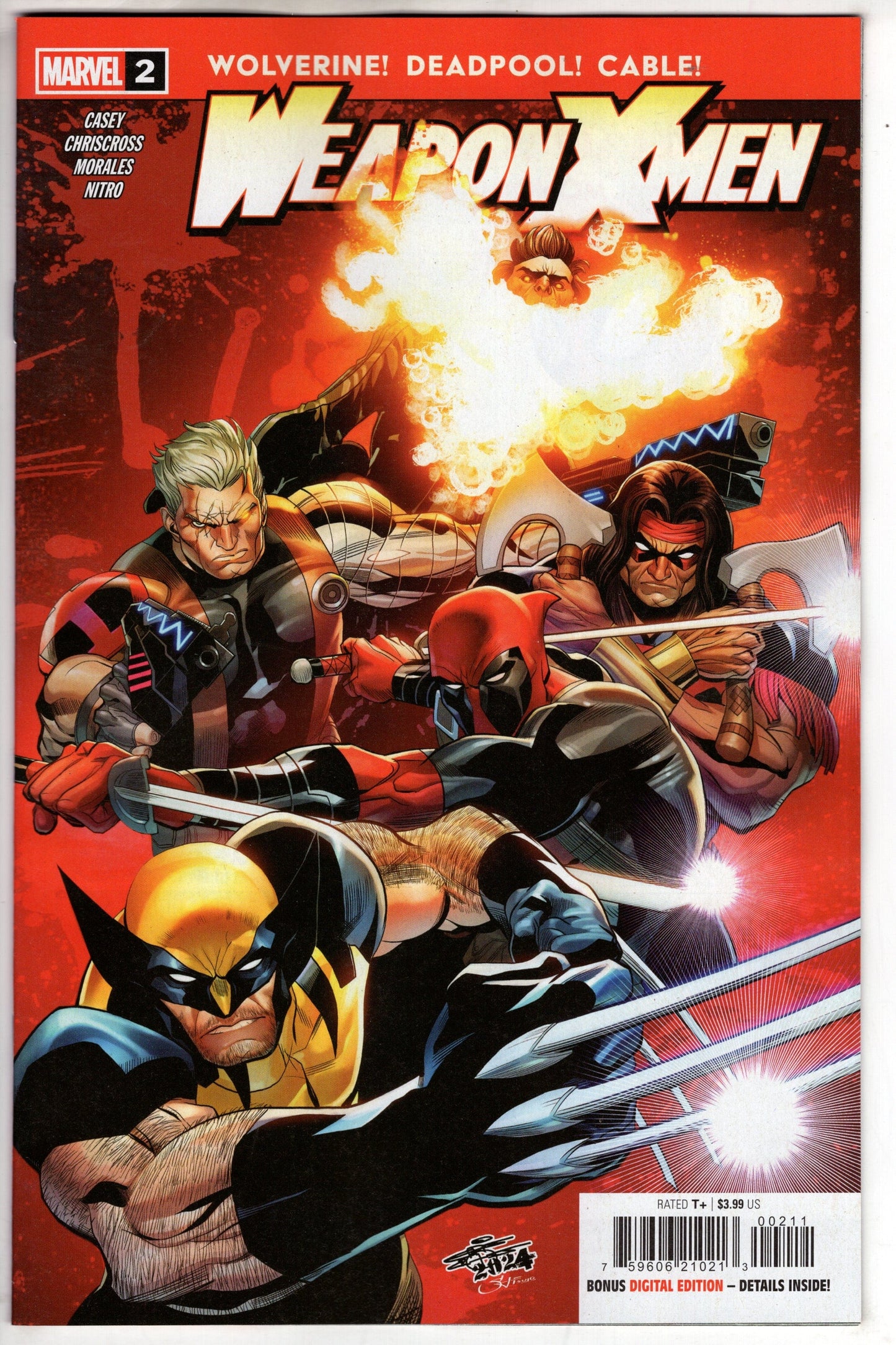 MARVEL PRH COMIC BOOK WEAPON X-MEN #2 (OF 5)