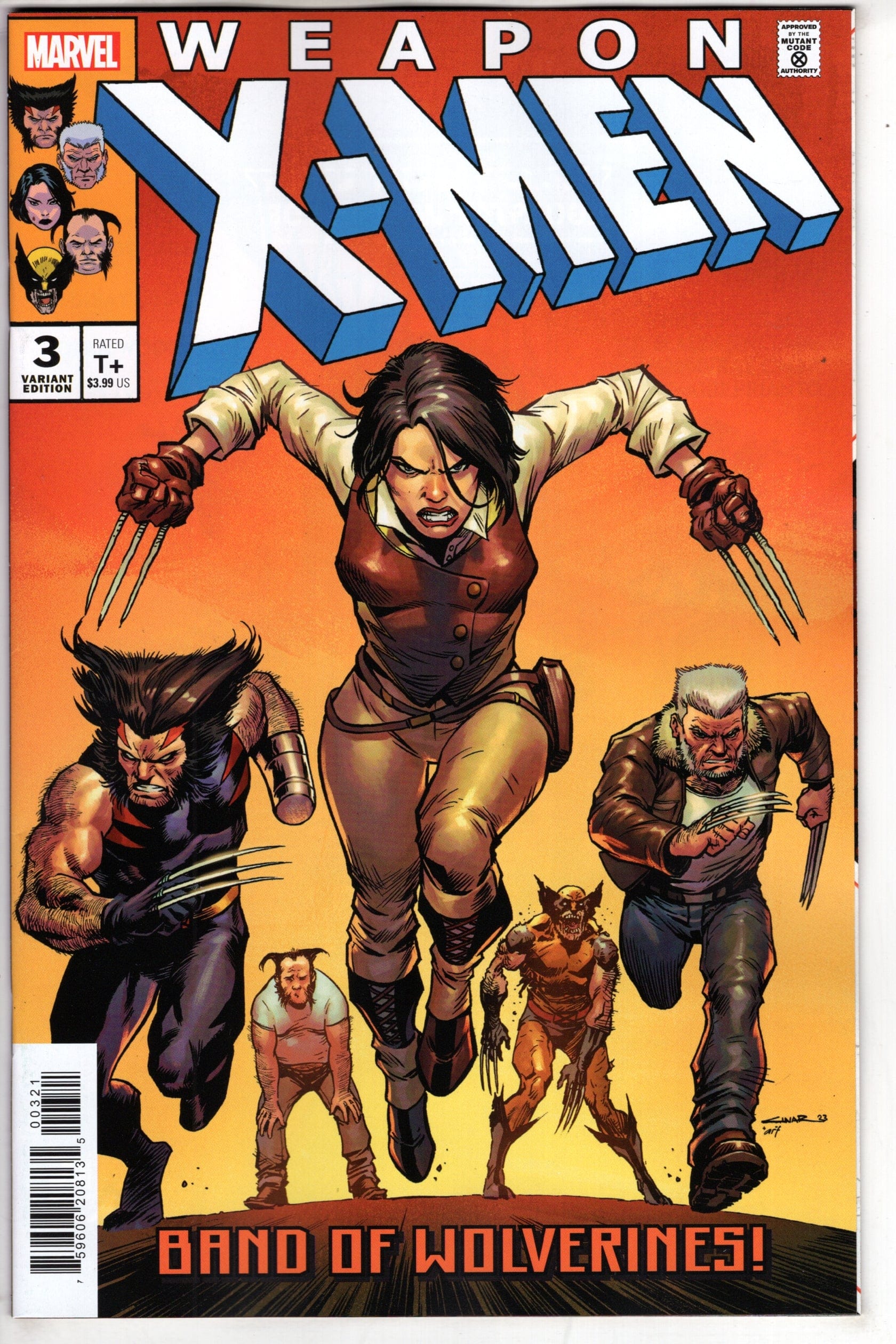 MARVEL PRH COMIC BOOK WEAPON X-MEN #3 YILDIRAY CINAR VAR