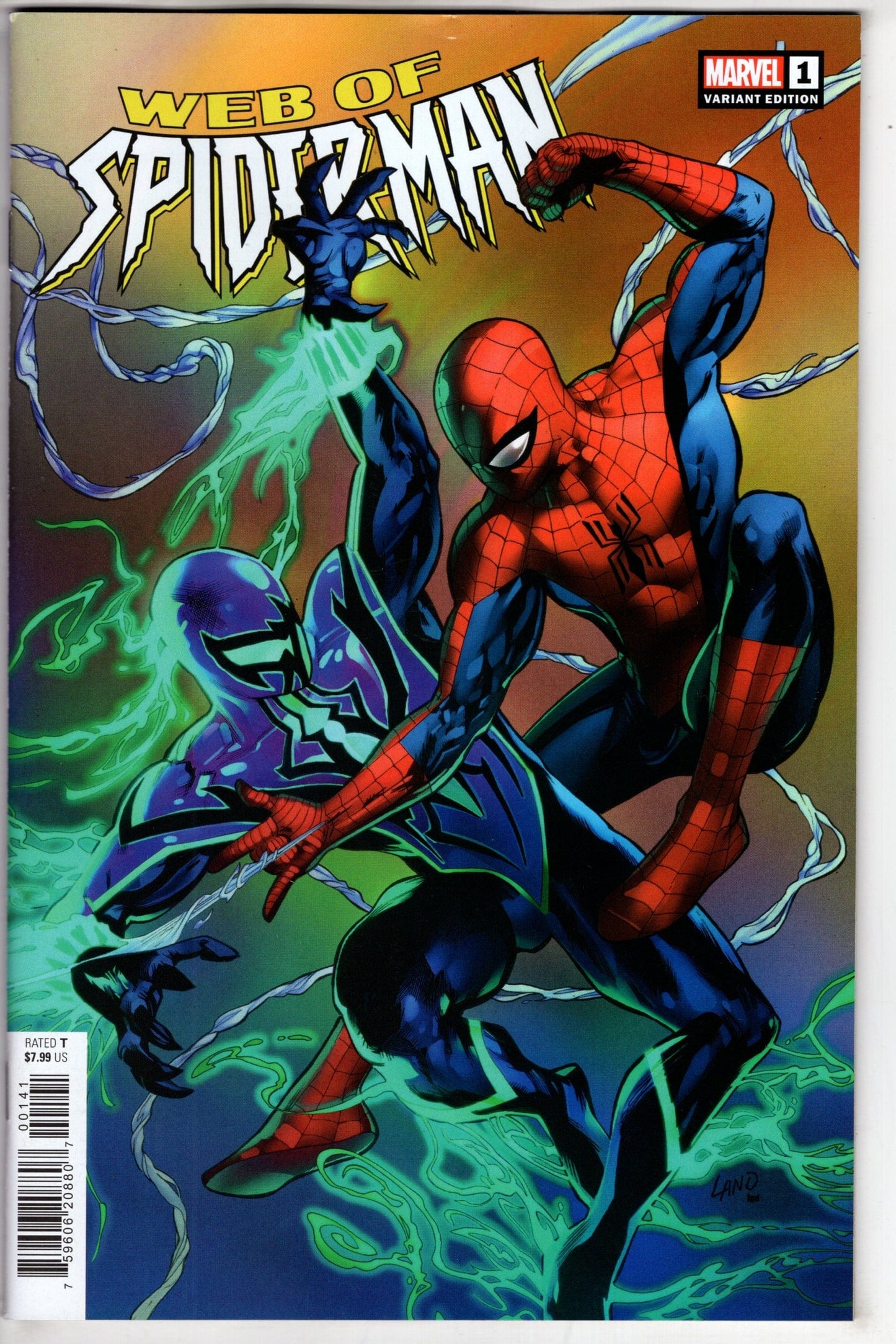MARVEL PRH COMIC BOOK WEB OF SPIDER-MAN #1 GREG LAND VAR