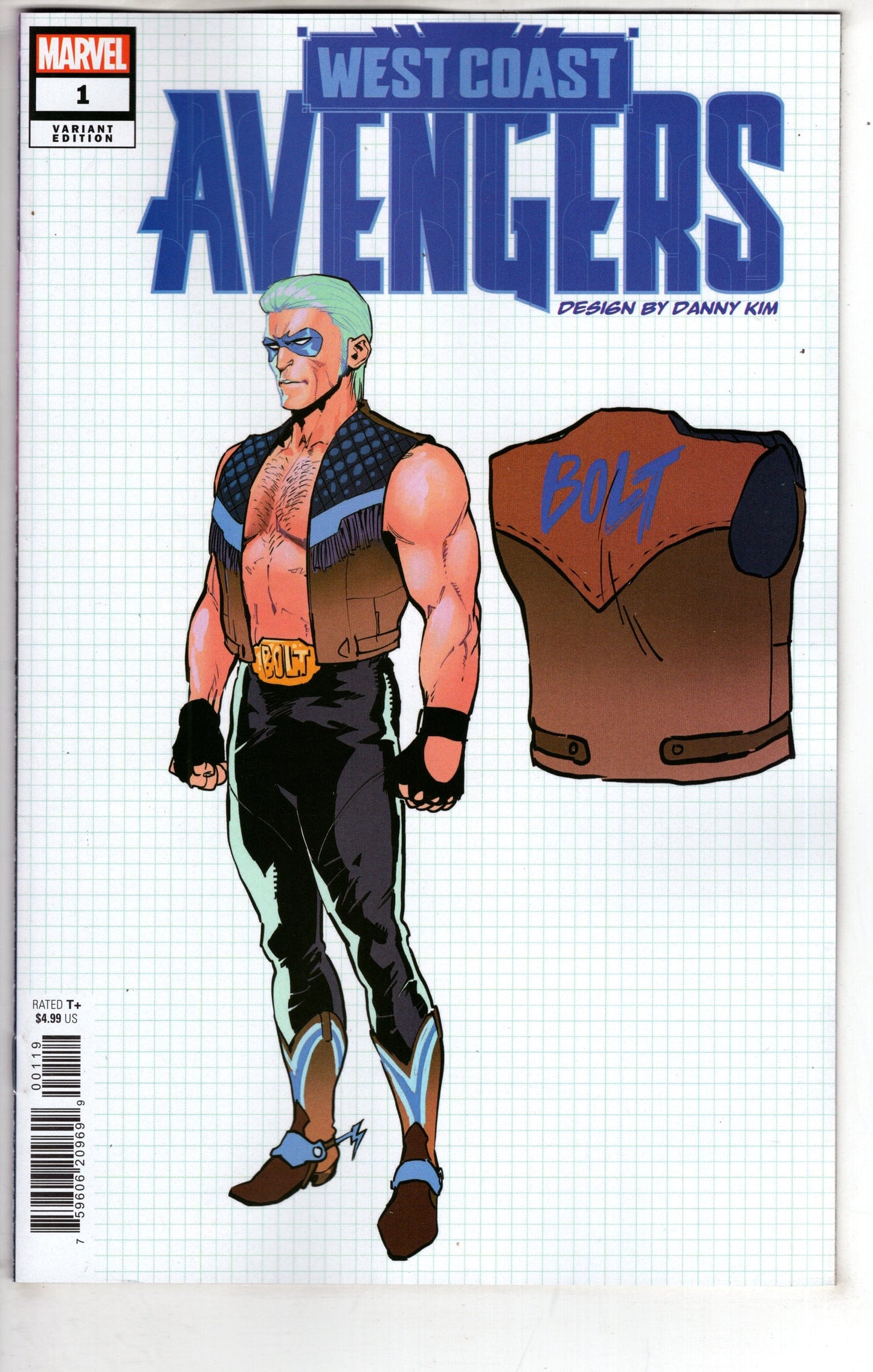 MARVEL PRH COMIC BOOK WEST COAST AVENGERS #1 10 COPY INCV DANNY KIM DESIGN VAR
