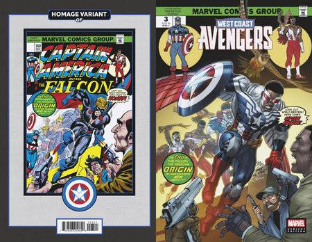 MARVEL PRH COMIC BOOK WEST COAST AVENGERS #3 CAPTAIN AMERICA SAM WILSON HOMAGE VAR [VF/NM}