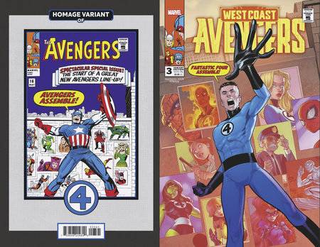 MARVEL PRH COMIC BOOK WEST COAST AVENGERS #3 PACO MEDINA FANTASTIC FOUR HOMAGE VAR [VF/NM}