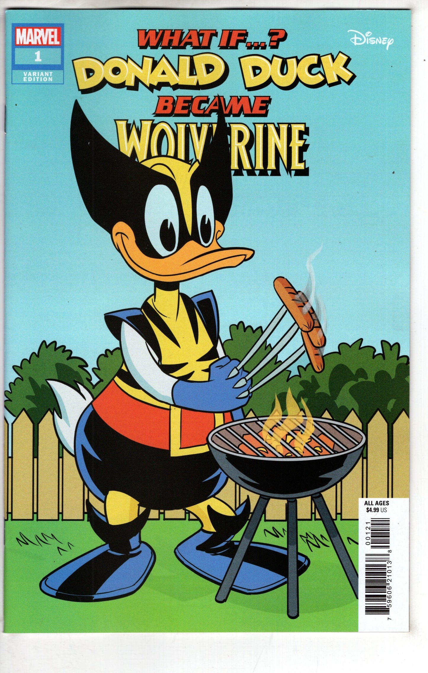 MARVEL PRH COMIC BOOK WHAT IF DONALD DUCK BECAME WOLVERINE #1 PHIL NOTO VAR