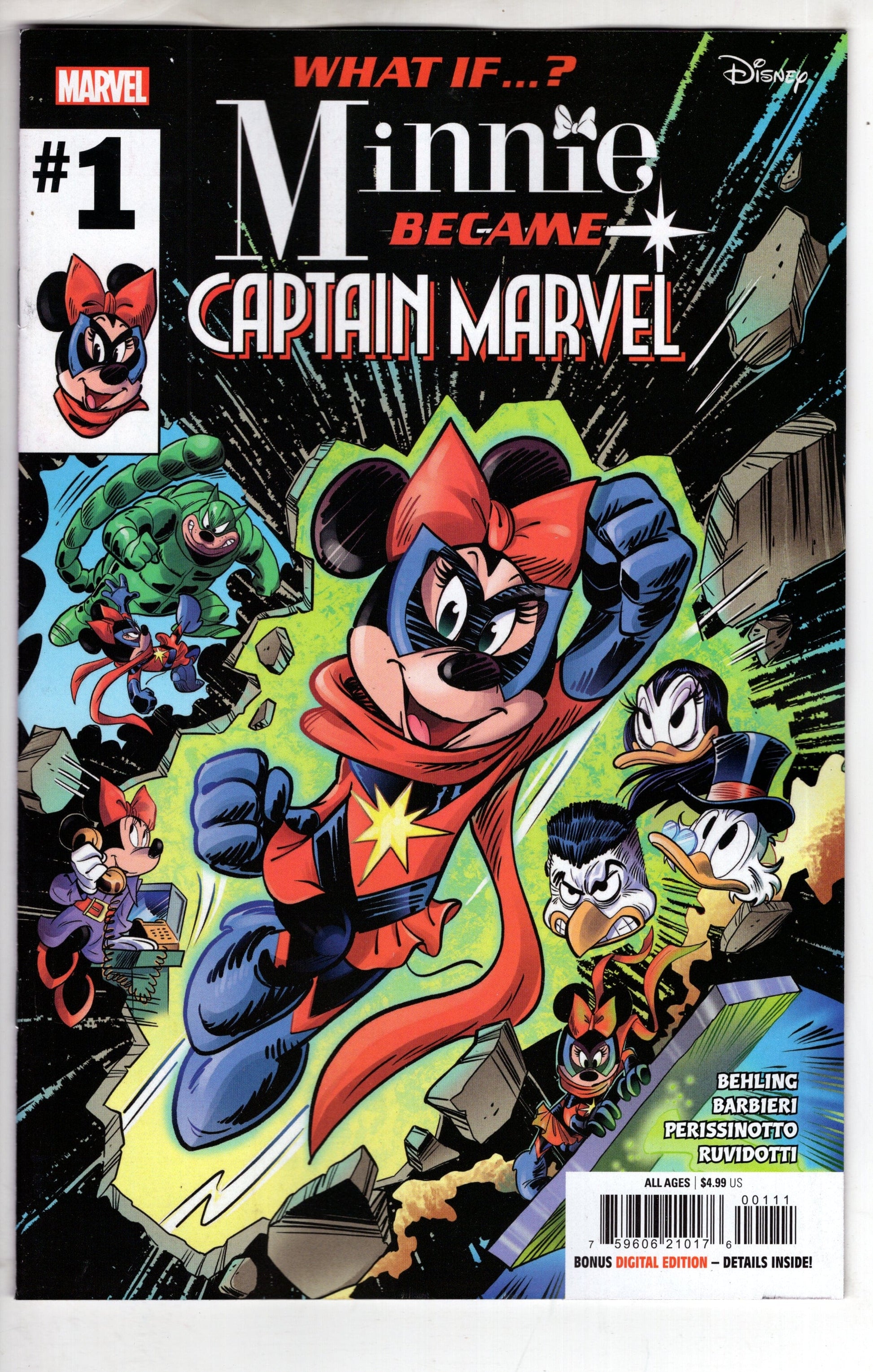 MARVEL PRH COMIC BOOK WHAT IF MINNIE BECAME CAPTAIN MARVEL #1