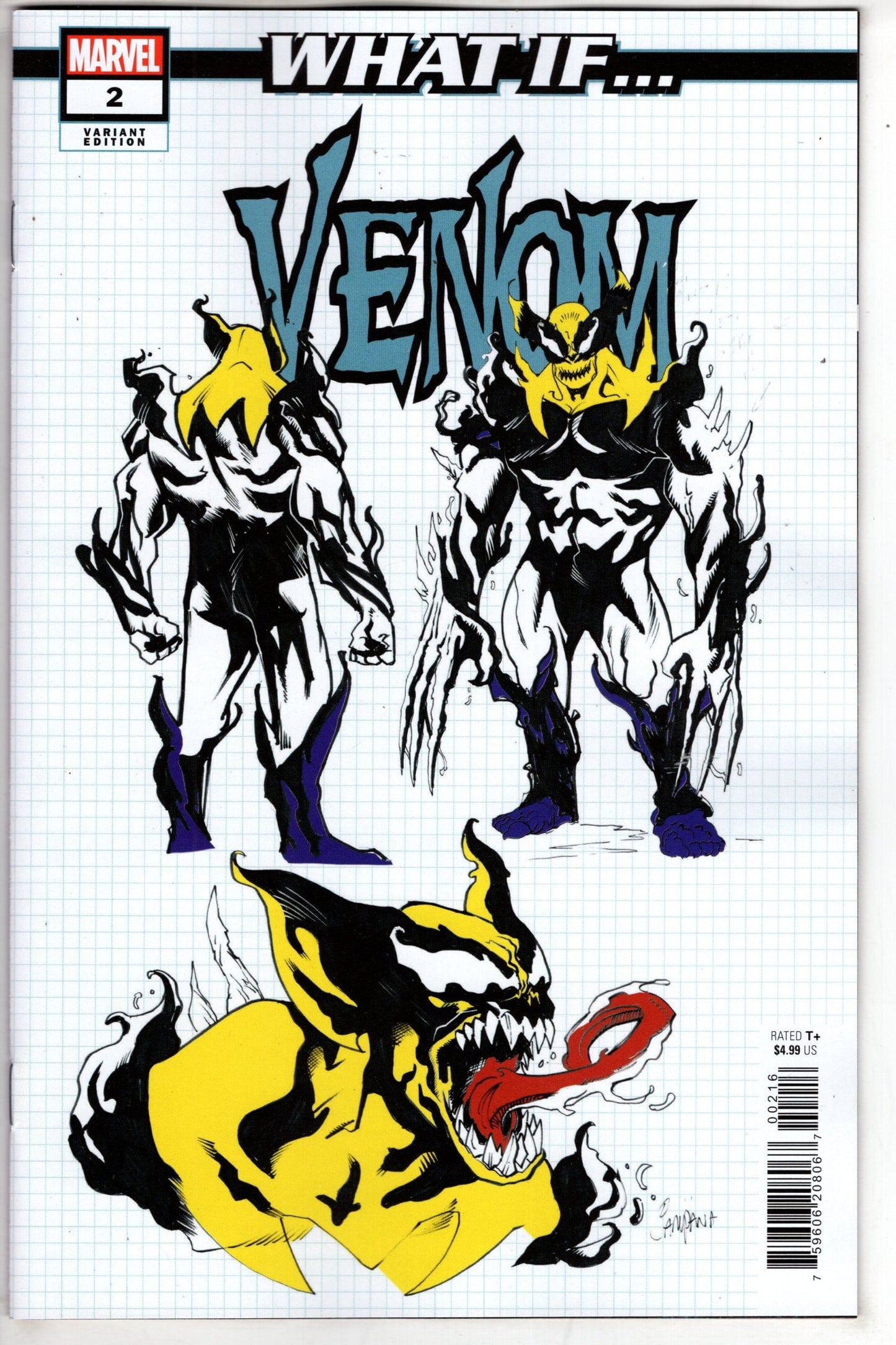 MARVEL PRH COMIC BOOK WHAT IF VENOM #2 10 COPY INCV CHRIS CAMPANA DESIGN VAR