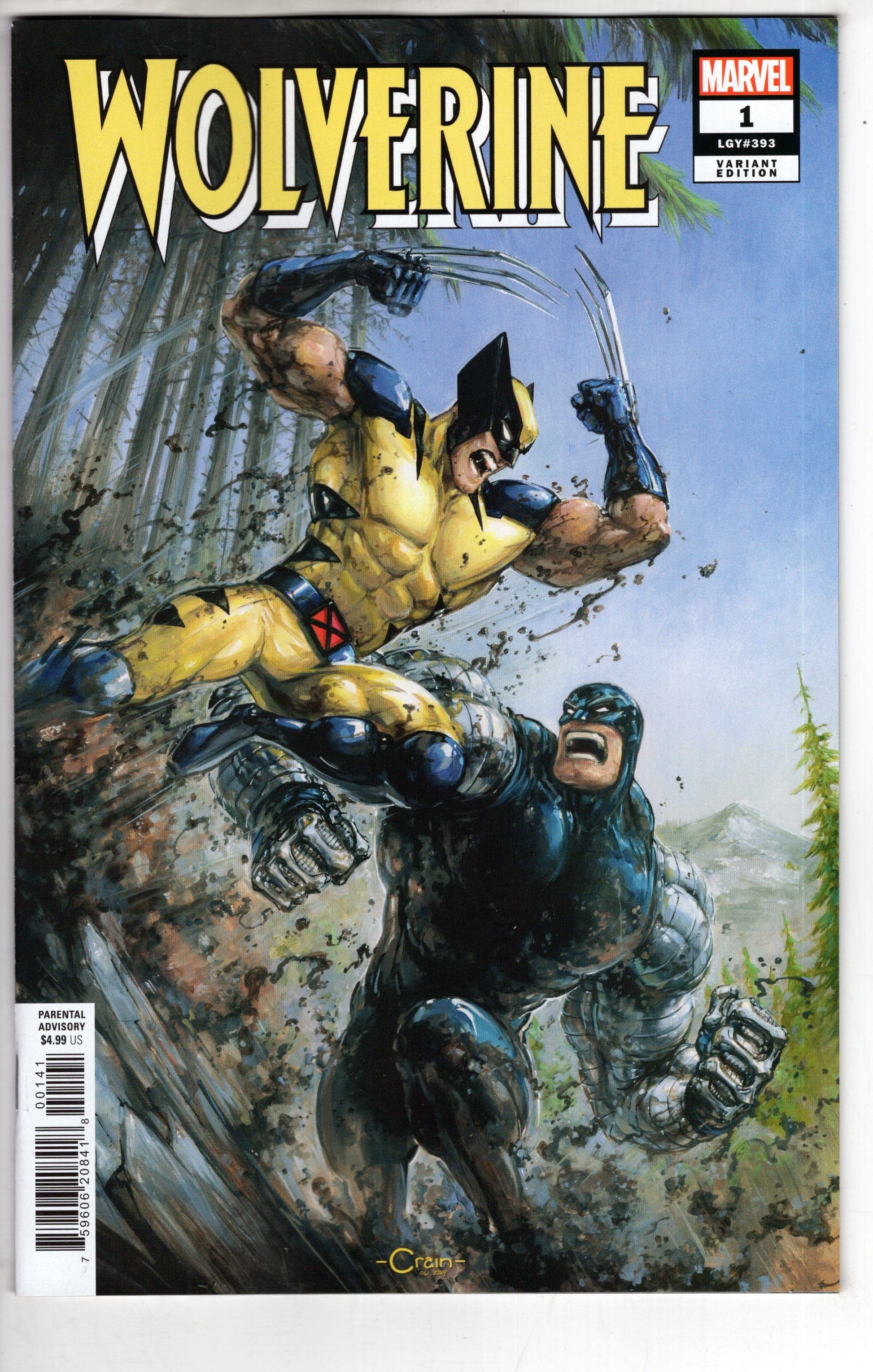 MARVEL PRH COMIC BOOK WOLVERINE #1 CLAYTON CRAIN VAR