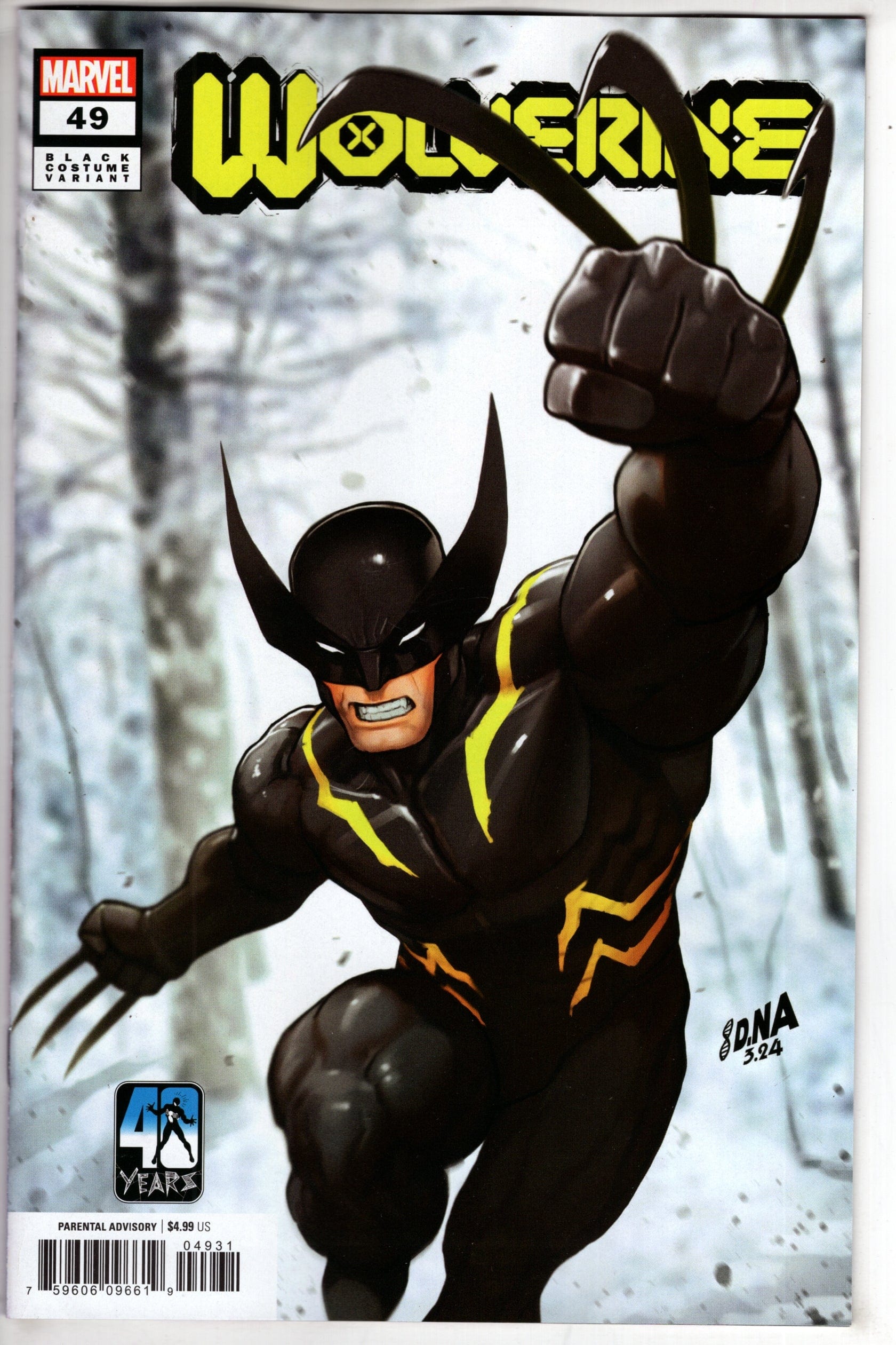 MARVEL PRH COMIC BOOK WOLVERINE #49 DAVID NAKAYAMA BLACK COSTUME VAR
