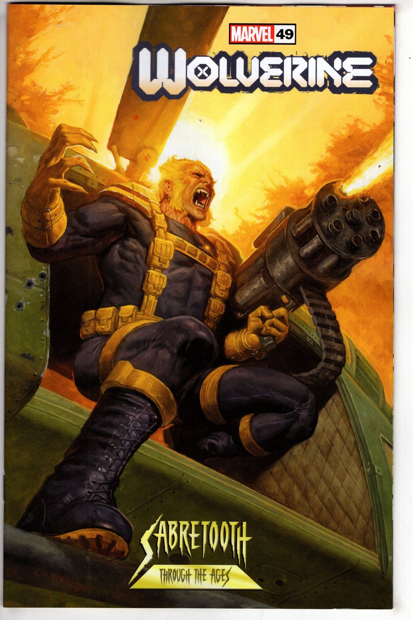 MARVEL PRH COMIC BOOK WOLVERINE #49 EM GIST SABRETOOTH VAR