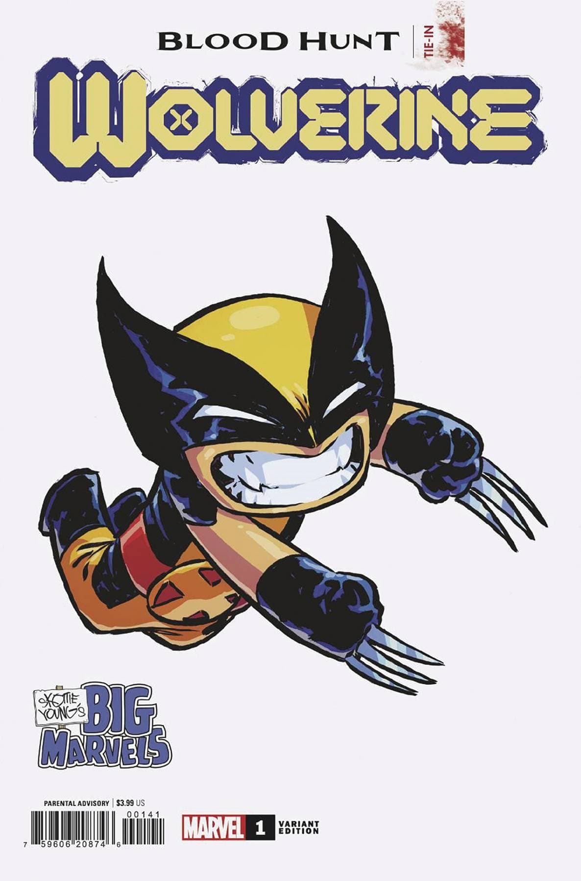 MARVEL PRH COMIC BOOK WOLVERINE BLOOD HUNT #1 SKOTTIE YOUNG BIG MARVEL VAR