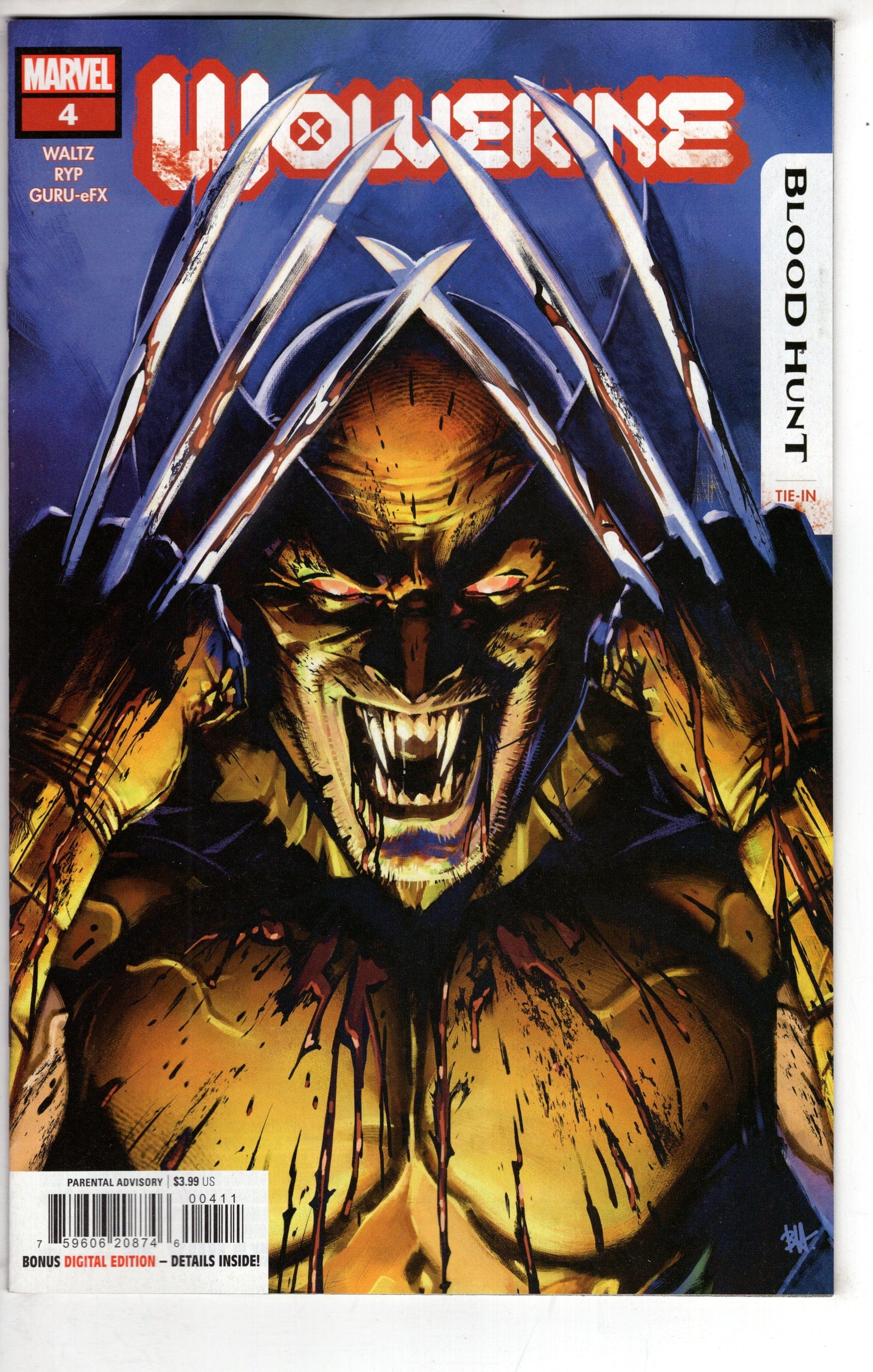 MARVEL PRH COMIC BOOK WOLVERINE BLOOD HUNT #4