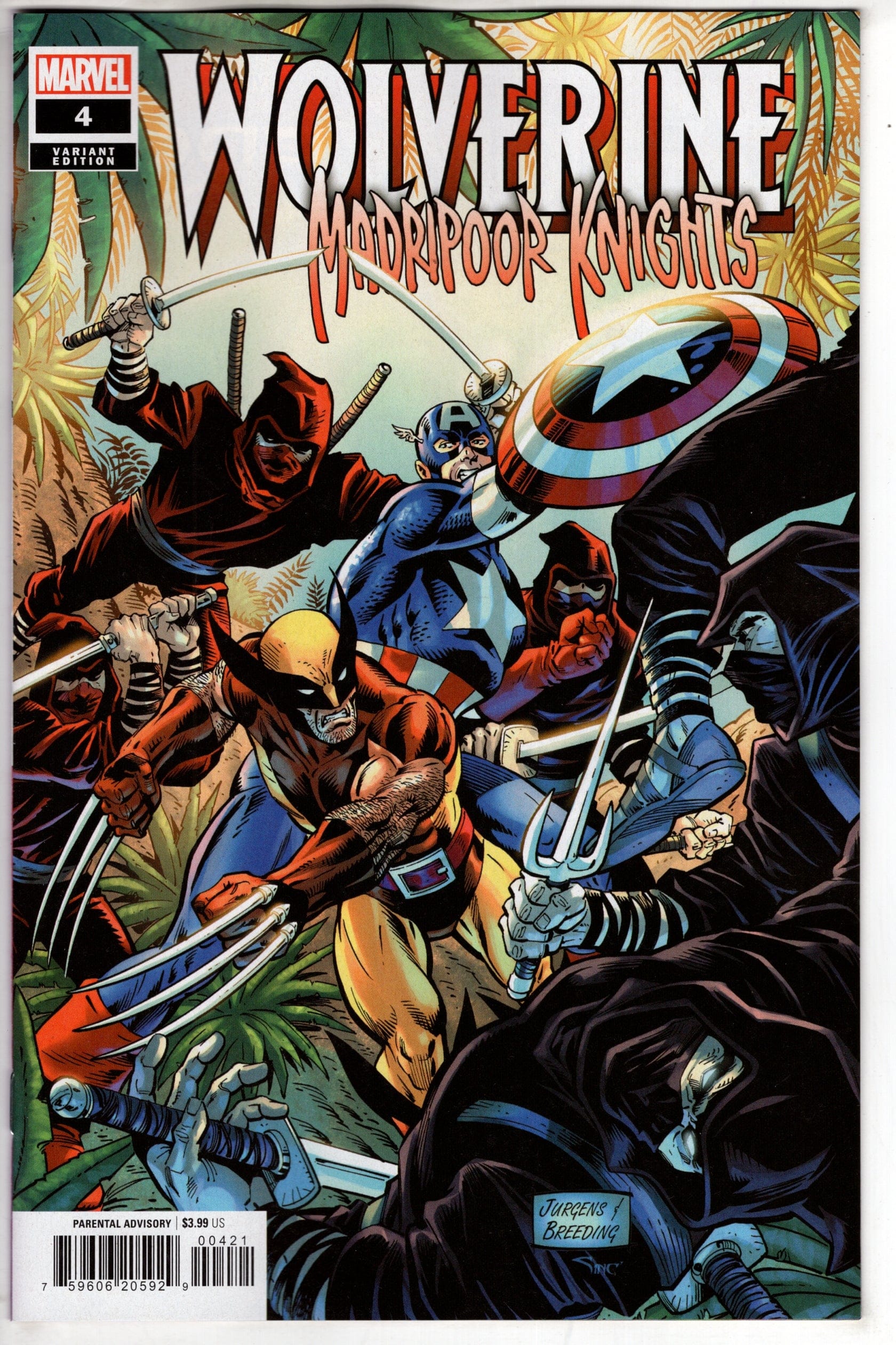 MARVEL PRH COMIC BOOK WOLVERINE MADRIPOOR KNIGHTS #4 DAN JURGENS VAR