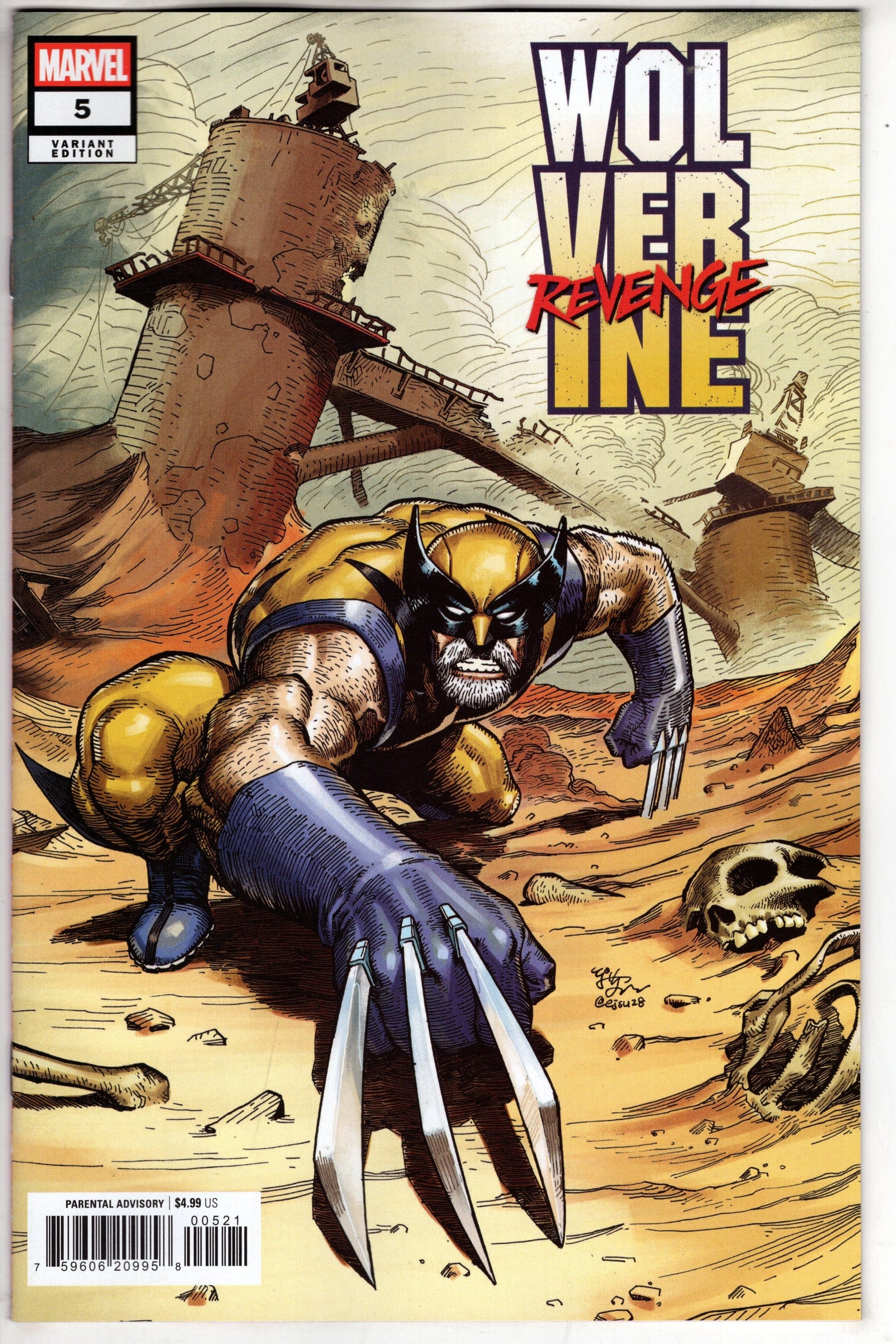 MARVEL PRH COMIC BOOK WOLVERINE REVENGE #5 (OF 5) EJ SU VAR