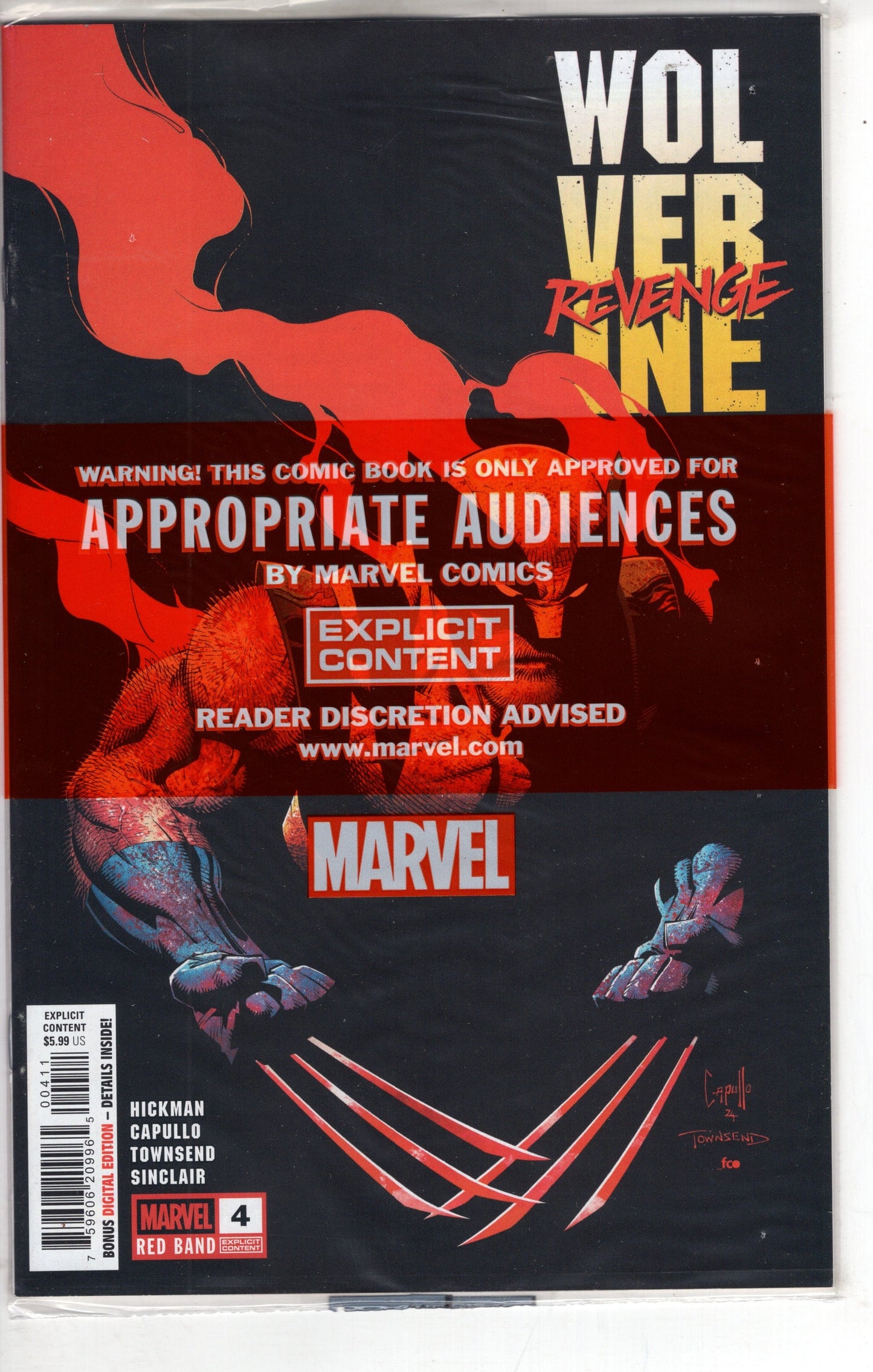 MARVEL PRH COMIC BOOK Wolverine: Revenge - Red Band #4 [Polybagged]