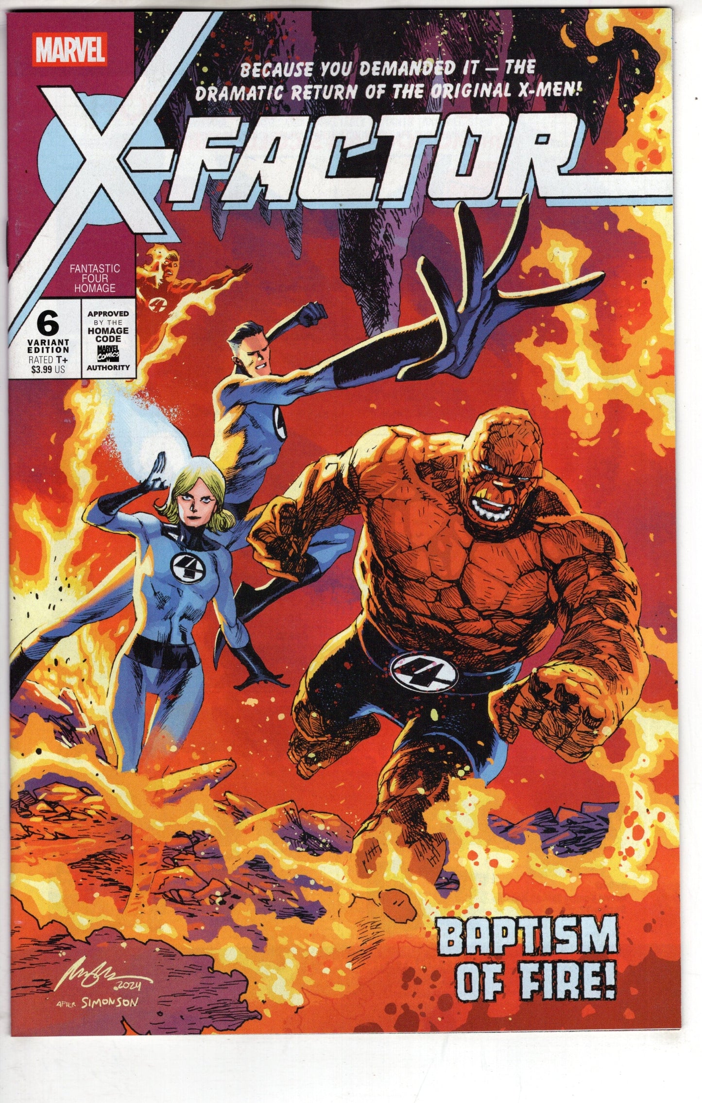 MARVEL PRH COMIC BOOK X-Factor #6 Rafael Albuquerque Fantastic Four Homage Variant