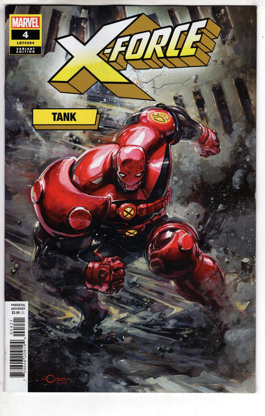 MARVEL PRH COMIC BOOK X-FORCE #4 CLAYTON CRAIN TANK VAR