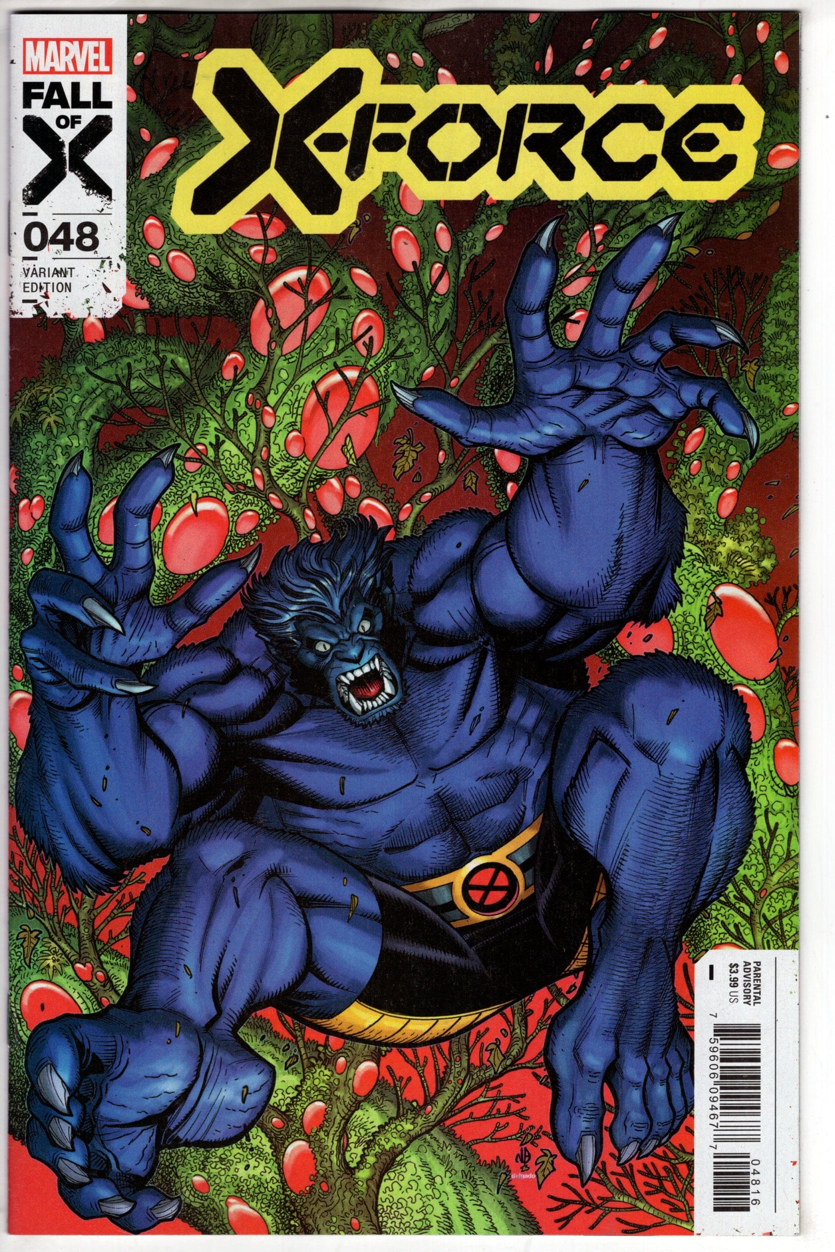 MARVEL PRH COMIC BOOK X-FORCE #48 25 COPY INCV NICK BRADSHAW VAR