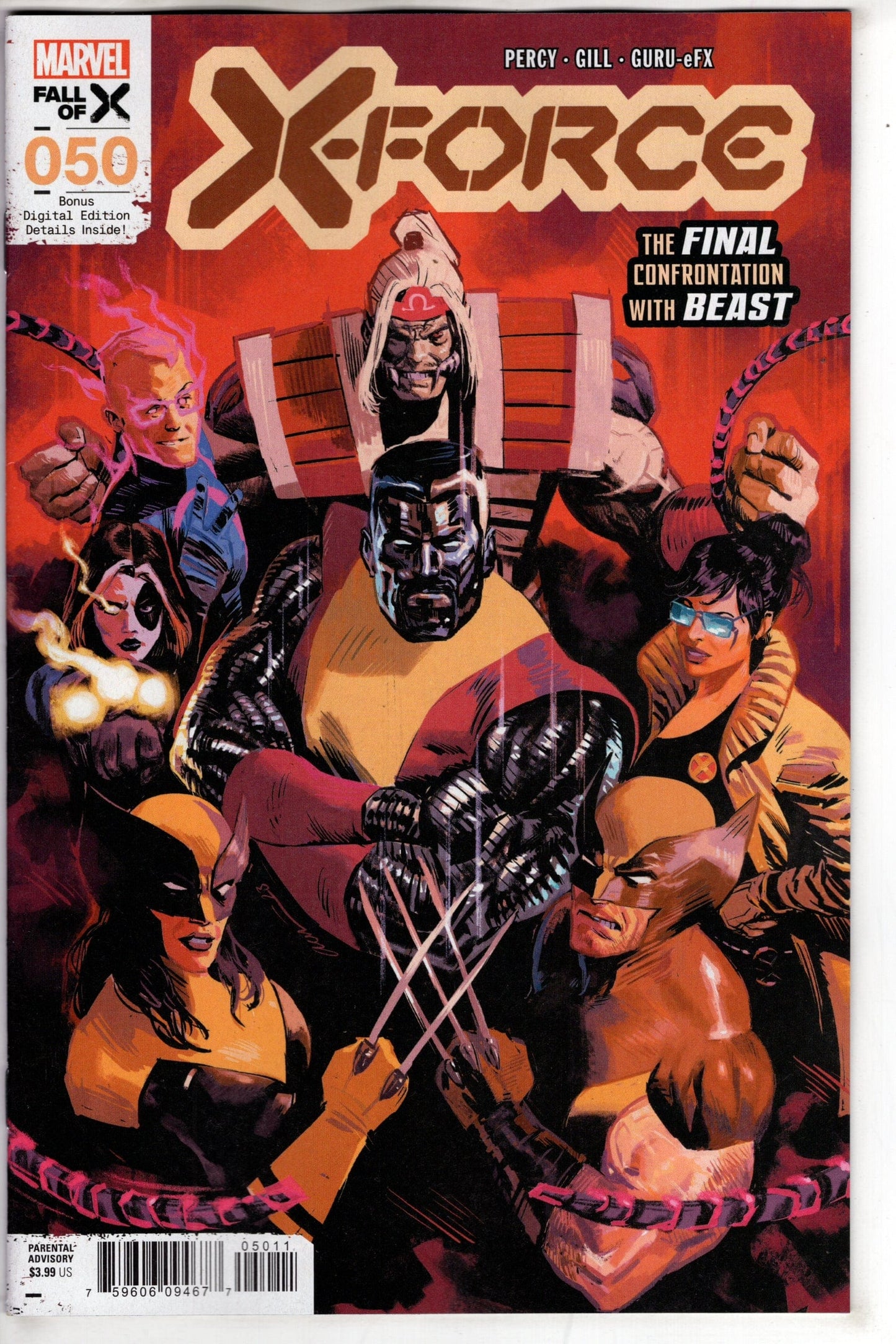 MARVEL PRH COMIC BOOK X-FORCE #50