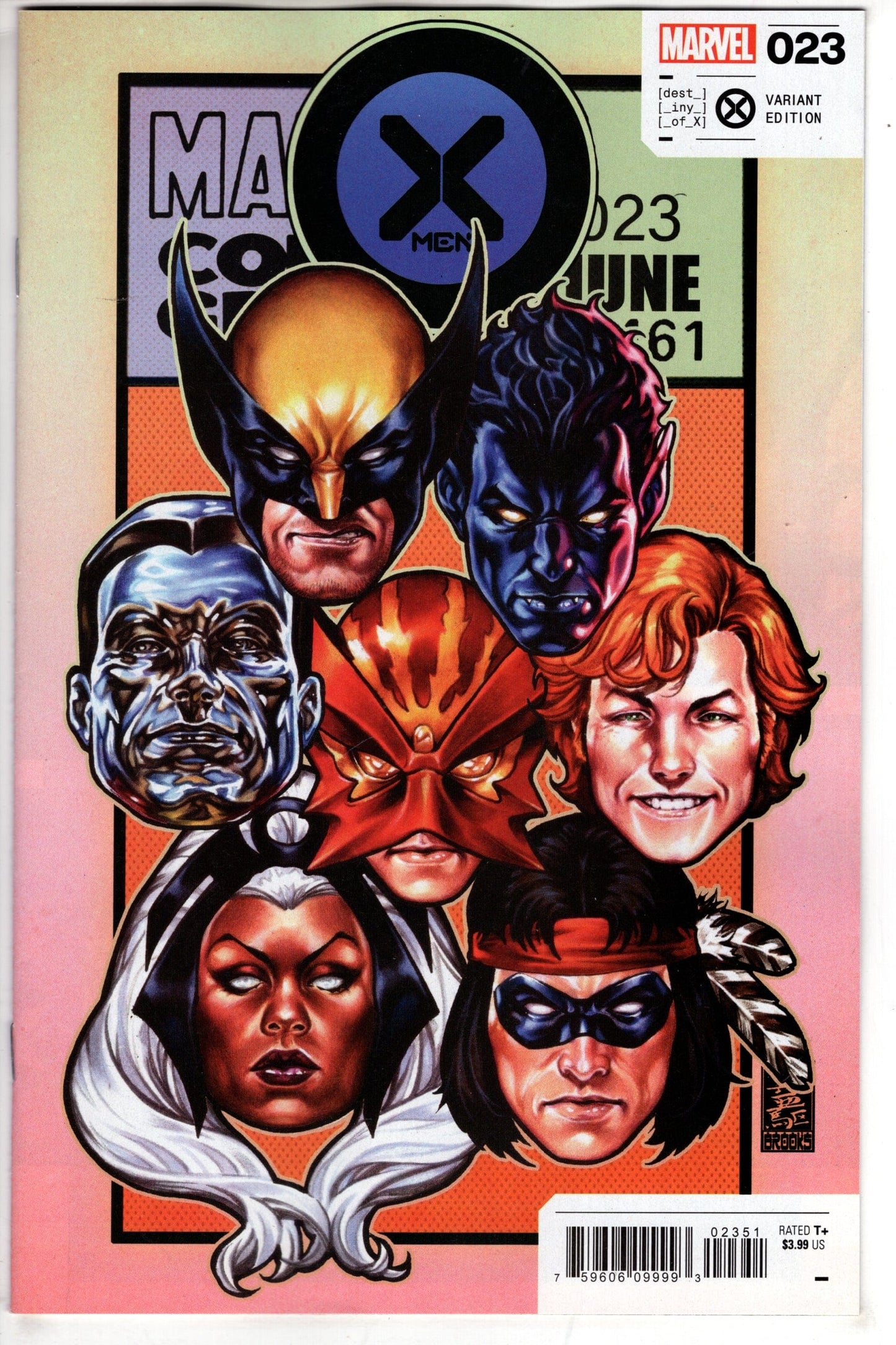 MARVEL PRH COMIC BOOK X-MEN #23 MARK BROOKS CORNER BOX VAR