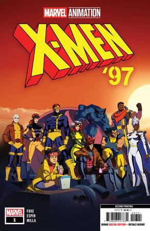 MARVEL PRH COMIC BOOK X-MEN 97 #1 2ND PTG MARVEL ANIMATION VAR