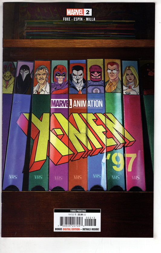 MARVEL PRH COMIC BOOK X-MEN 97 #2 3RD PTG MARVEL ANIMATION VAR