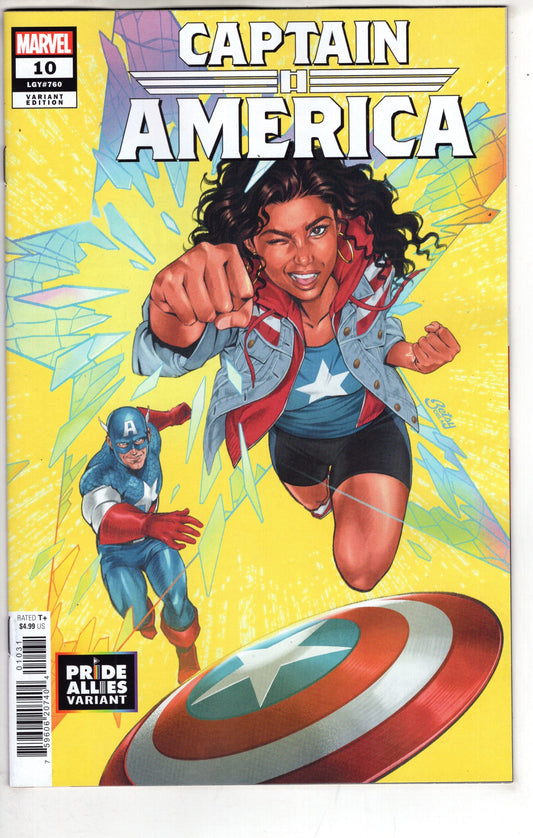 MARVEL PRH COMIC BOOKS CAPTAIN AMERICA #10 BETSY COLA PRIDE ALLIES VAR