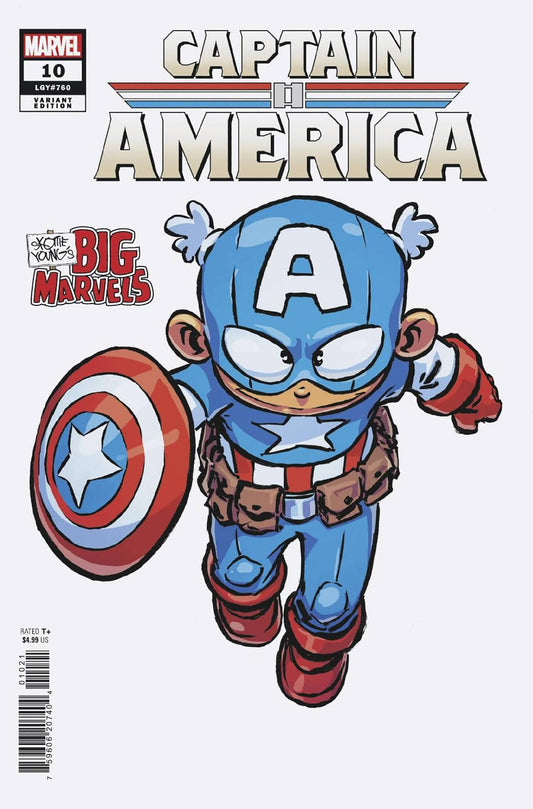 MARVEL PRH COMIC BOOKS CAPTAIN AMERICA #10 SKOTTIE YOUNG BIG MARVEL VAR