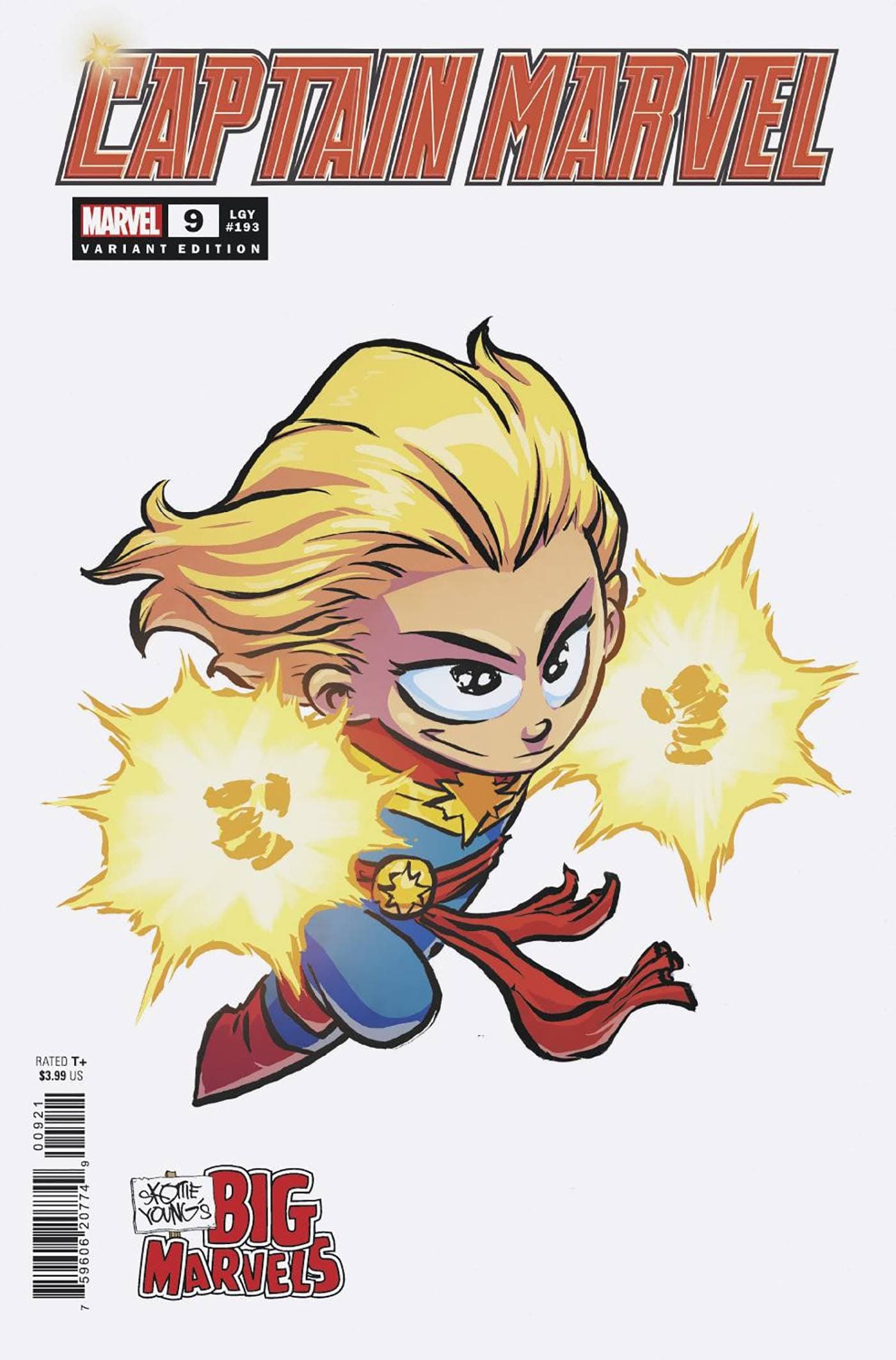 MARVEL PRH COMIC BOOKS CAPTAIN MARVEL #9 SKOTTIE YOUNG BIG MARVEL VAR