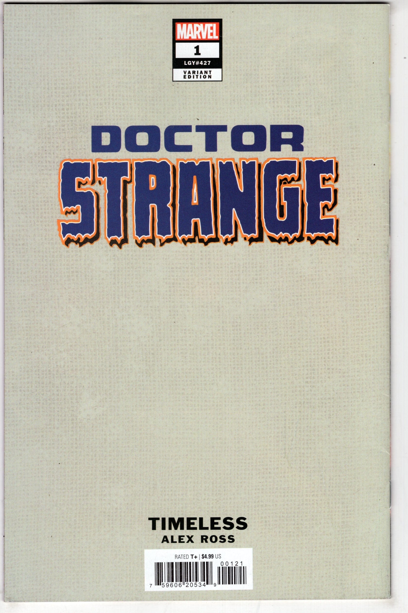 MARVEL PRH COMIC BOOKS DOCTOR STRANGE #1 ALEX ROSS TIMELESS DORMAMMU VIRGIN VAR