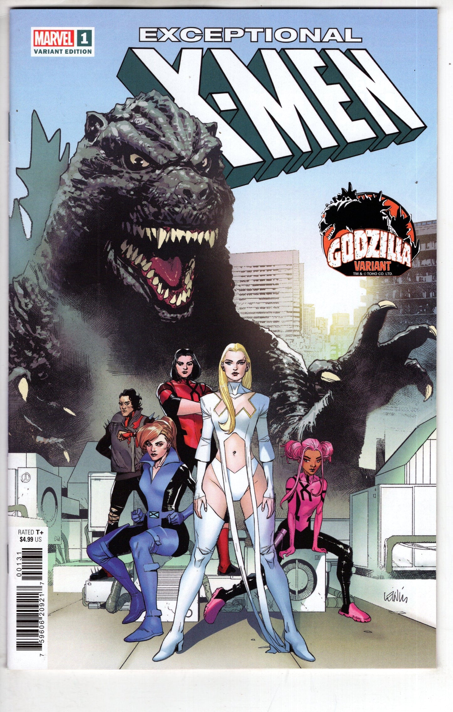 MARVEL PRH COMIC BOOKS EXCEPTIONAL X-MEN #1 LEINIL YU GODZILLA VAR