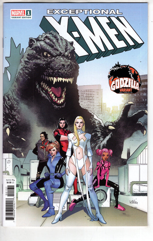 MARVEL PRH COMIC BOOKS EXCEPTIONAL X-MEN #1 LEINIL YU GODZILLA VAR