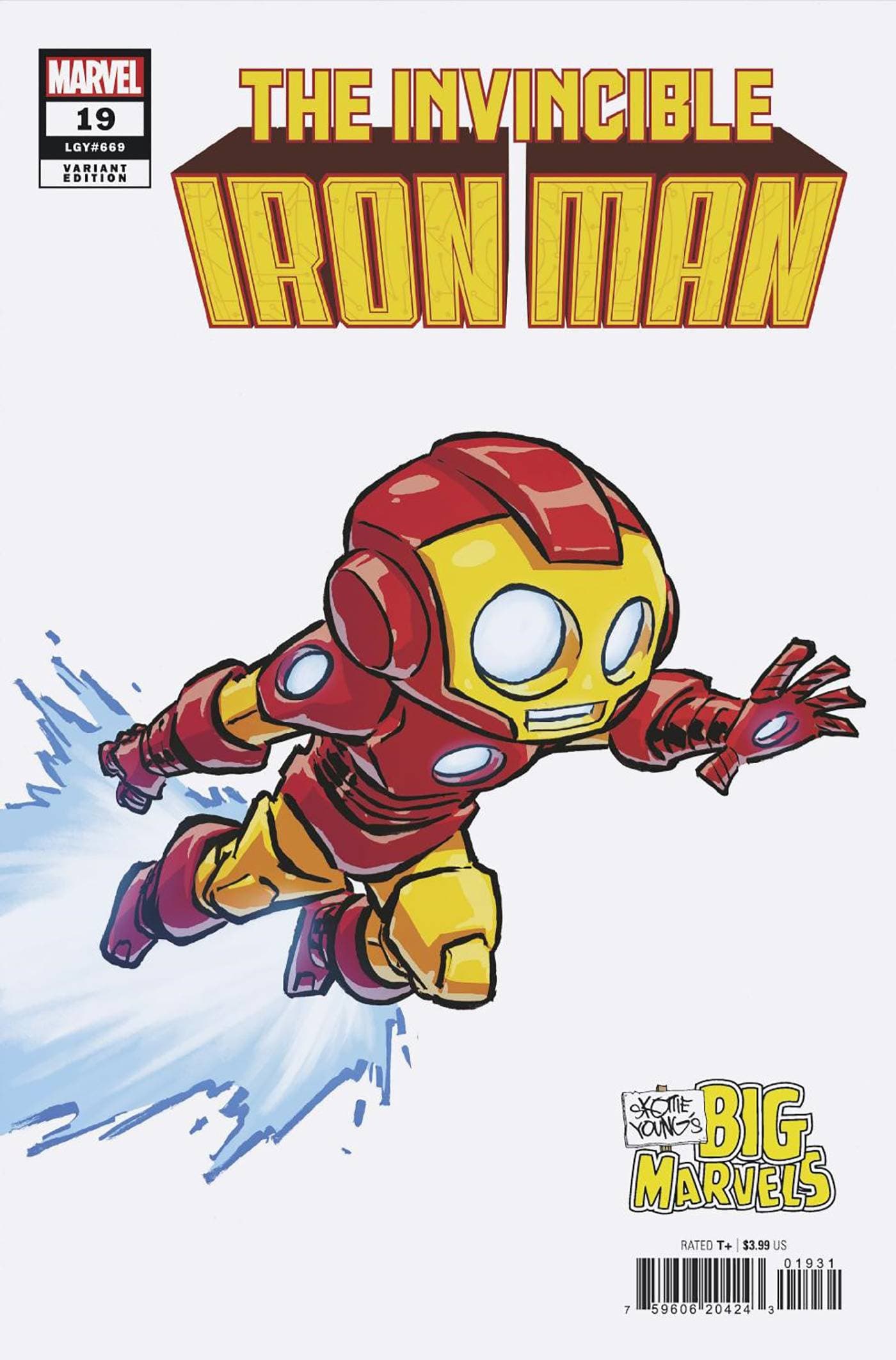 MARVEL PRH COMIC BOOKS INVINCIBLE IRON MAN #19 SKOTTIE YOUNG BIG MARVEL VAR