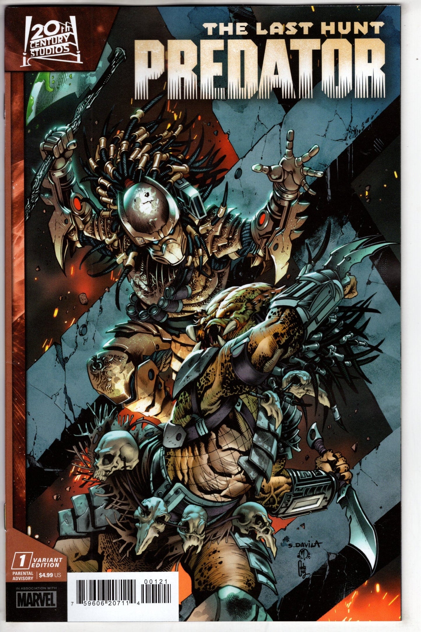 MARVEL PRH COMIC BOOKS PREDATOR LAST HUNT #1 SERGIO DAVILA VAR