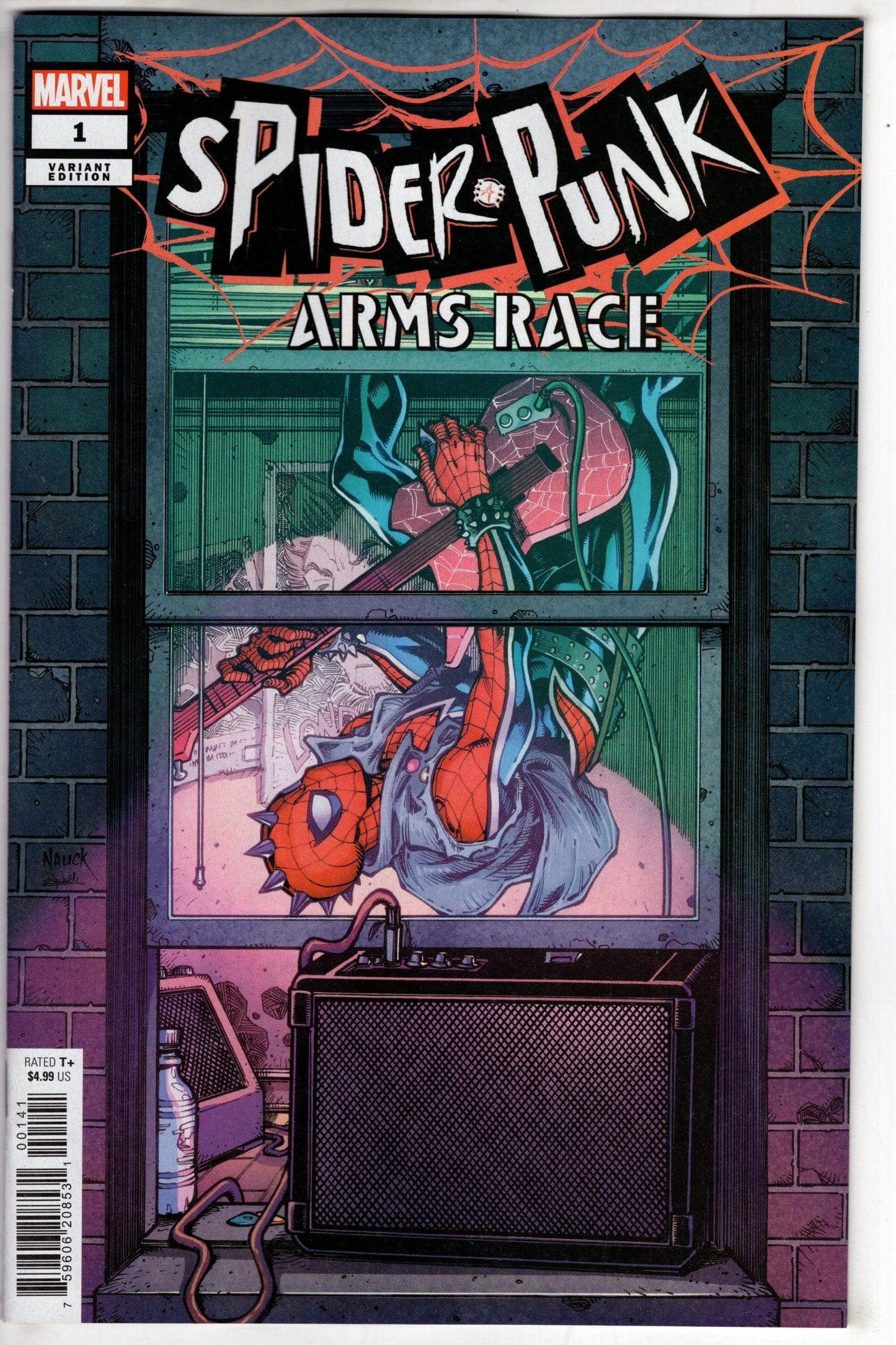 MARVEL PRH COMIC BOOKS SPIDER-PUNK ARMS RACE #1 TODD NAUCK WINDOWSHADES VAR