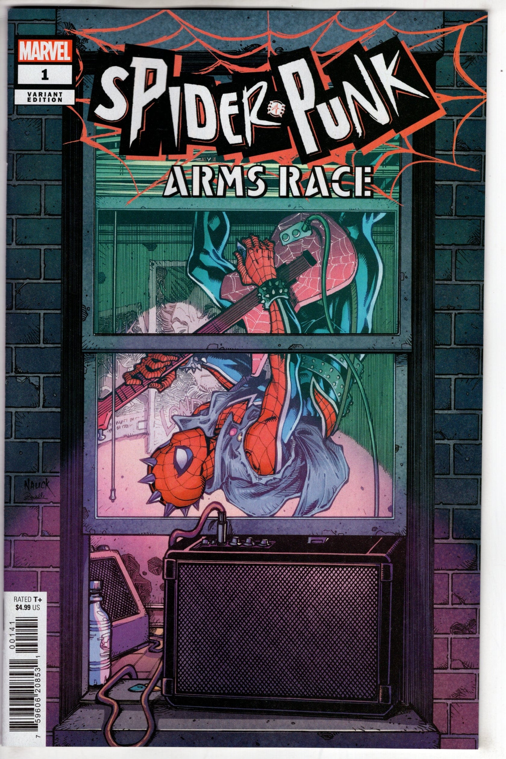 MARVEL PRH COMIC BOOKS SPIDER-PUNK ARMS RACE #1 TODD NAUCK WINDOWSHADES VAR