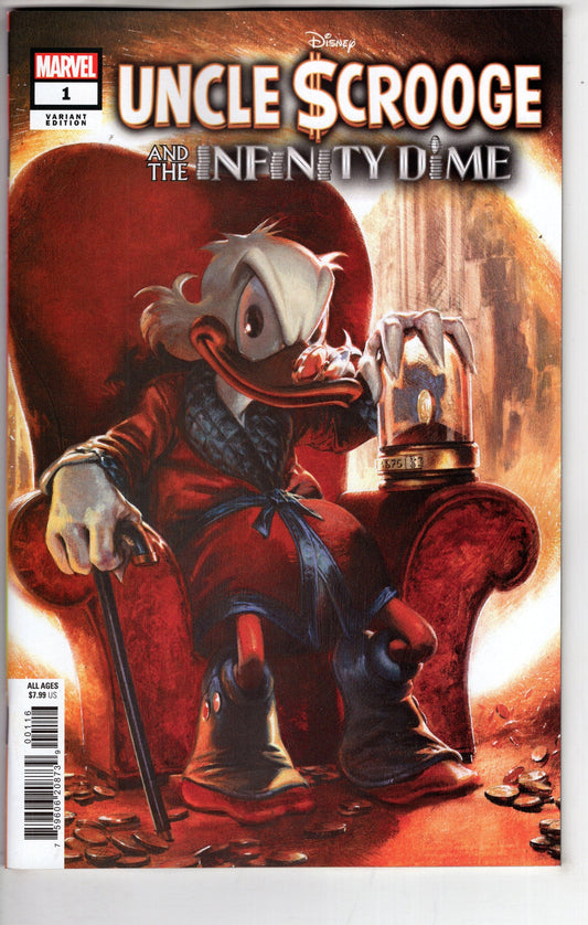 MARVEL PRH COMIC BOOKS UNCLE SCROOGE INFINITY DIME #1 10 COPY INCV DELLOTTO VAR