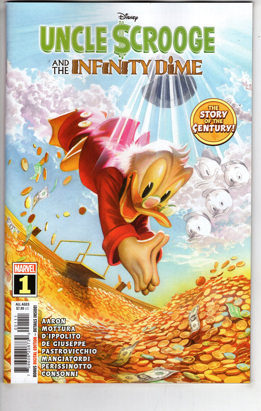 MARVEL PRH COMIC BOOKS UNCLE SCROOGE INFINITY DIME #1 ALEX ROSS CVR A