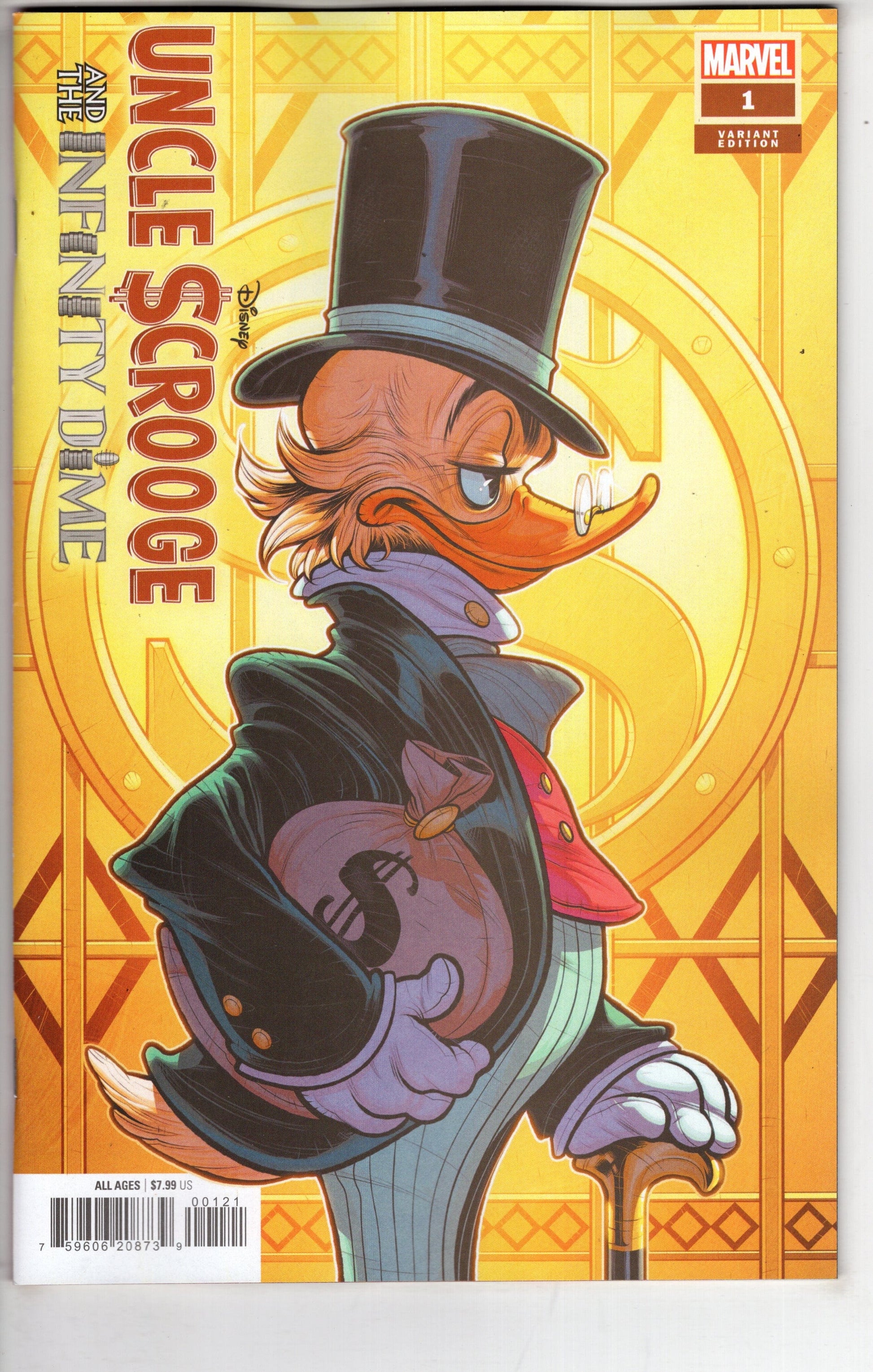 MARVEL PRH COMIC BOOKS UNCLE SCROOGE INFINITY DIME #1 ELIZABETH TORQUE VAR