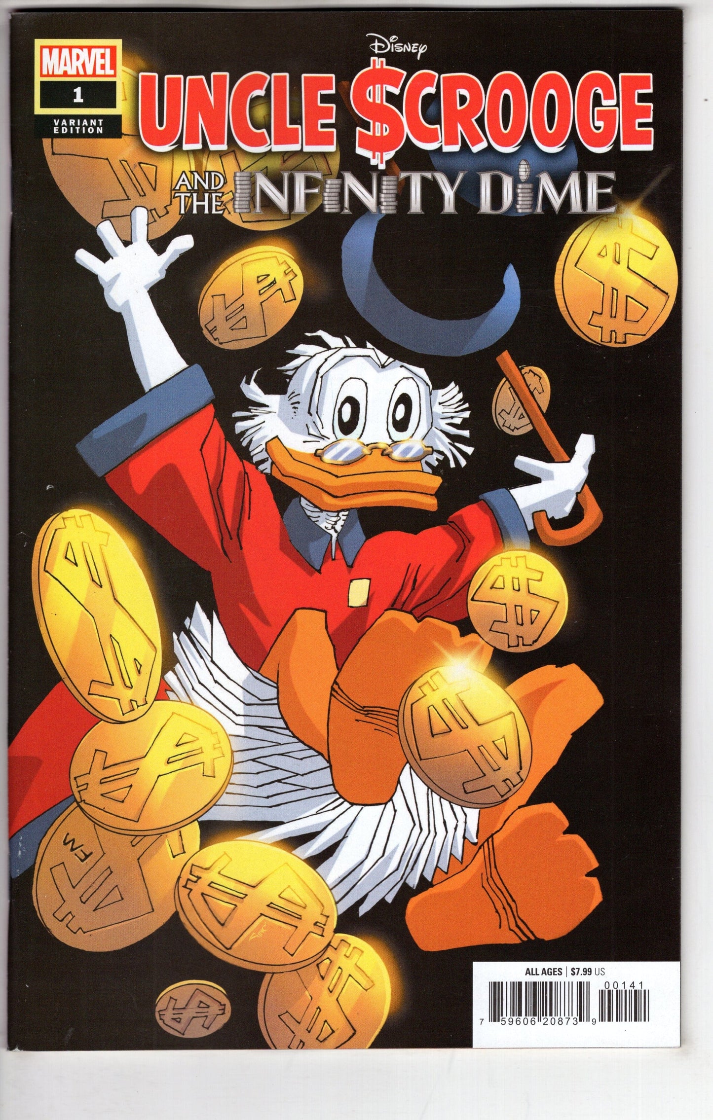 MARVEL PRH COMIC BOOKS UNCLE SCROOGE INFINITY DIME #1 FRANK MILLER VAR