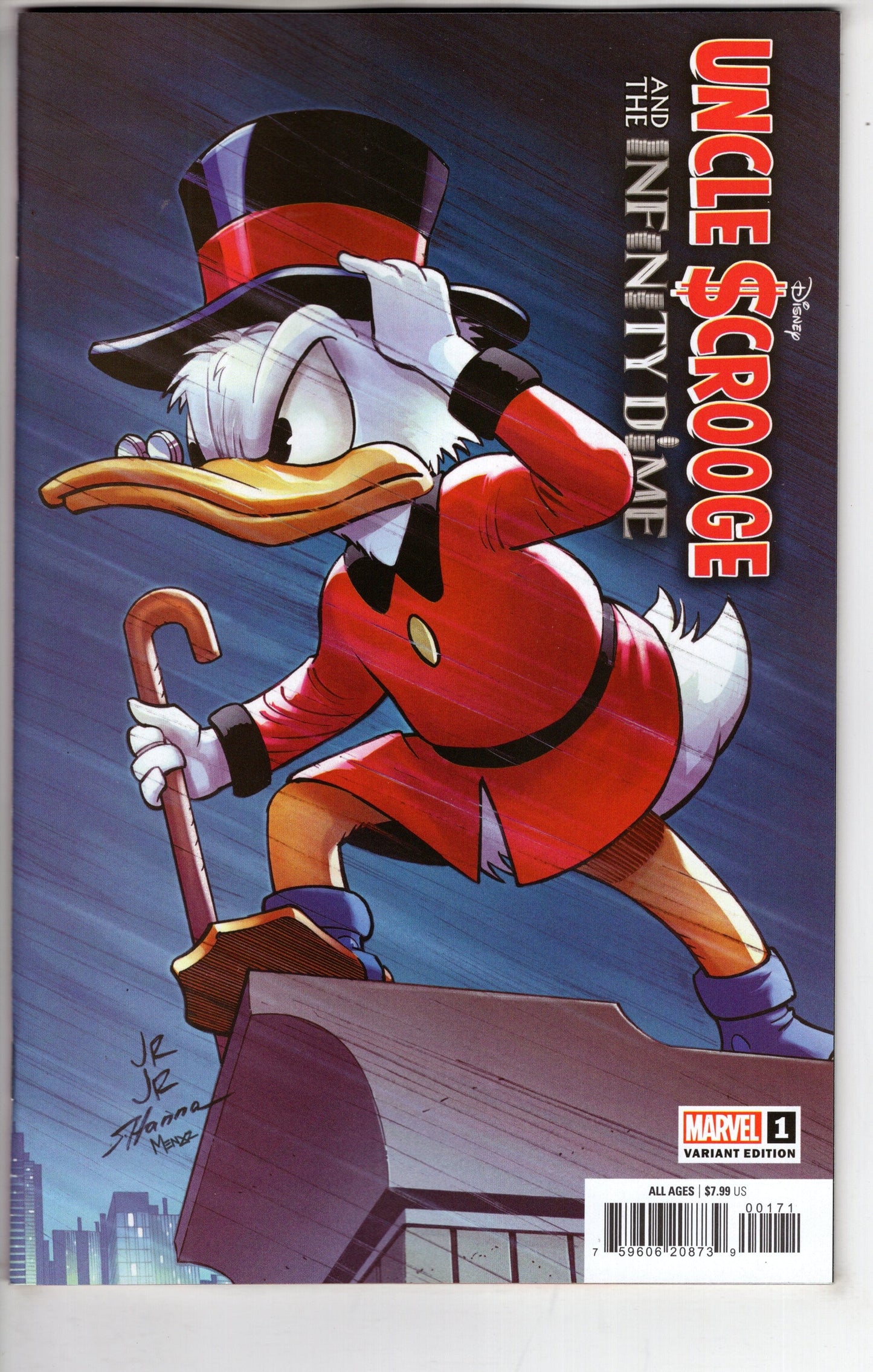 MARVEL PRH COMIC BOOKS UNCLE SCROOGE INFINITY DIME #1 JOHN ROMITA JR VAR