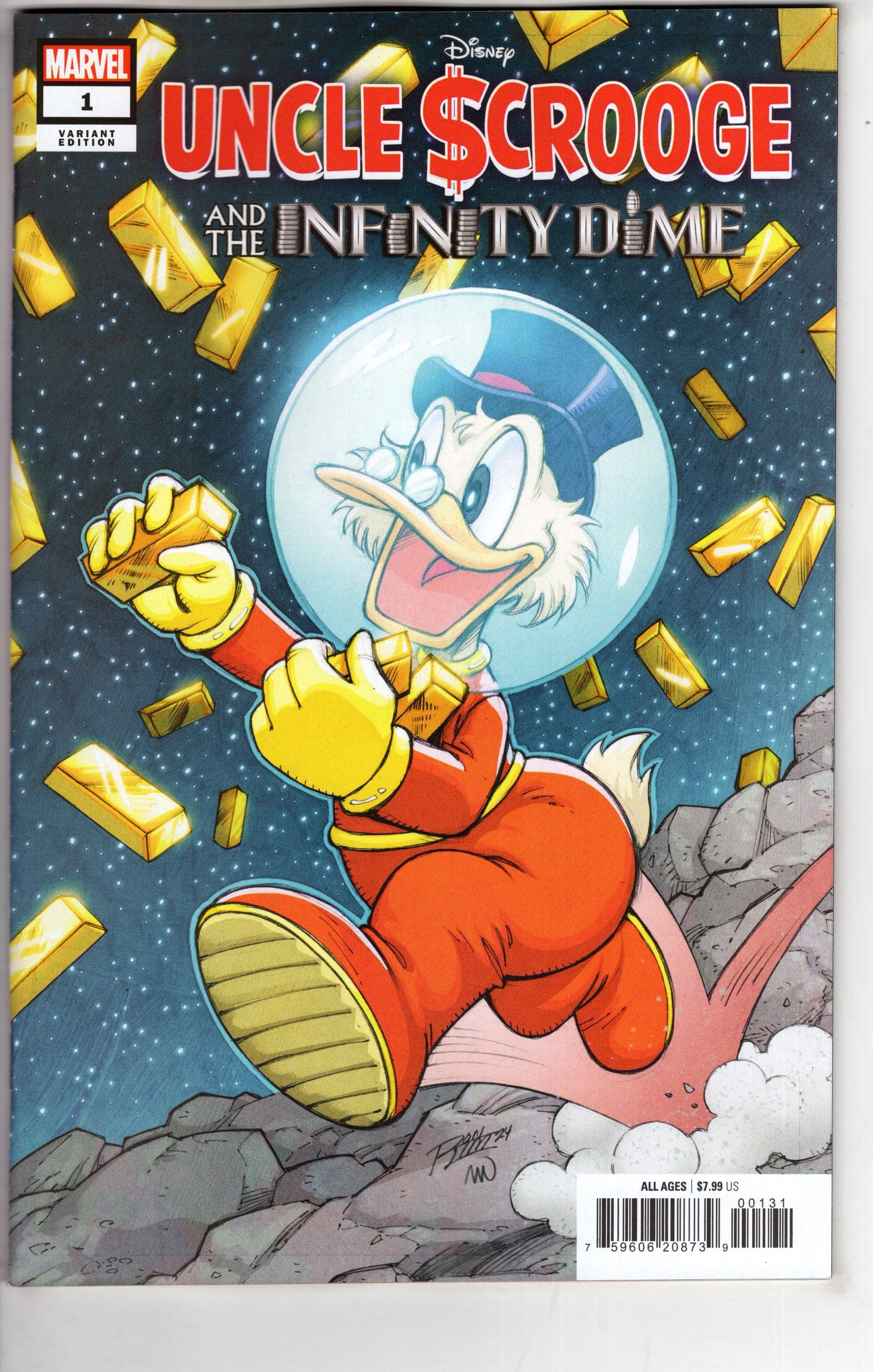 MARVEL PRH COMIC BOOKS UNCLE SCROOGE INFINITY DIME #1 RON LIM VAR