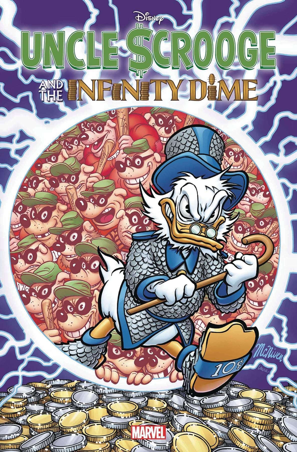 MARVEL PRH COMIC BOOKS UNCLE SCROOGE INFINITY DIME #1 STEVE MCNIVEN FOIL VAR