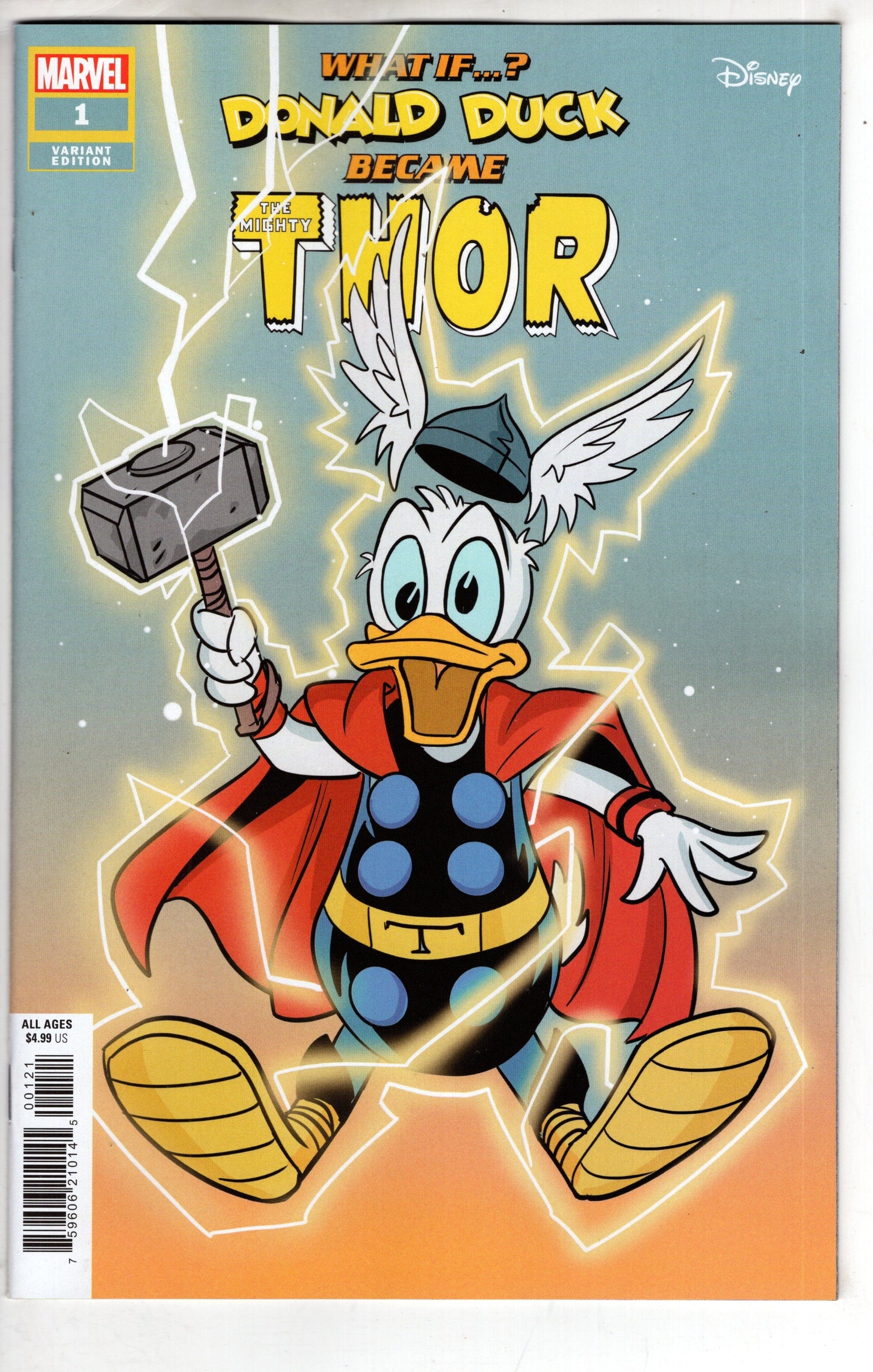 MARVEL PRH COMIC BOOKS WHAT IF DONALD DUCK BECAME THOR #1 NOTO DONALD DUCK THOR VAR