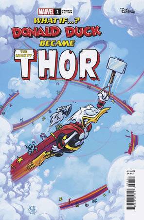 MARVEL PRH COMIC BOOKS WHAT IF DONALD DUCK BECAME THOR #1 SKOTTIE YOUNG VAR