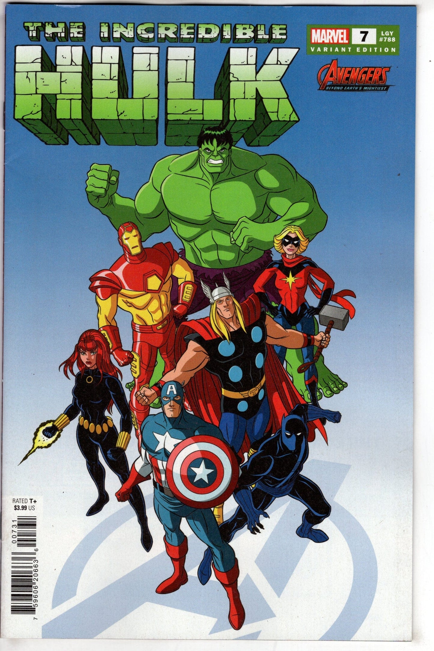 MARVEL PRH Comics Incredible Hulk 7 Tim Levins Avengers 60th Variant